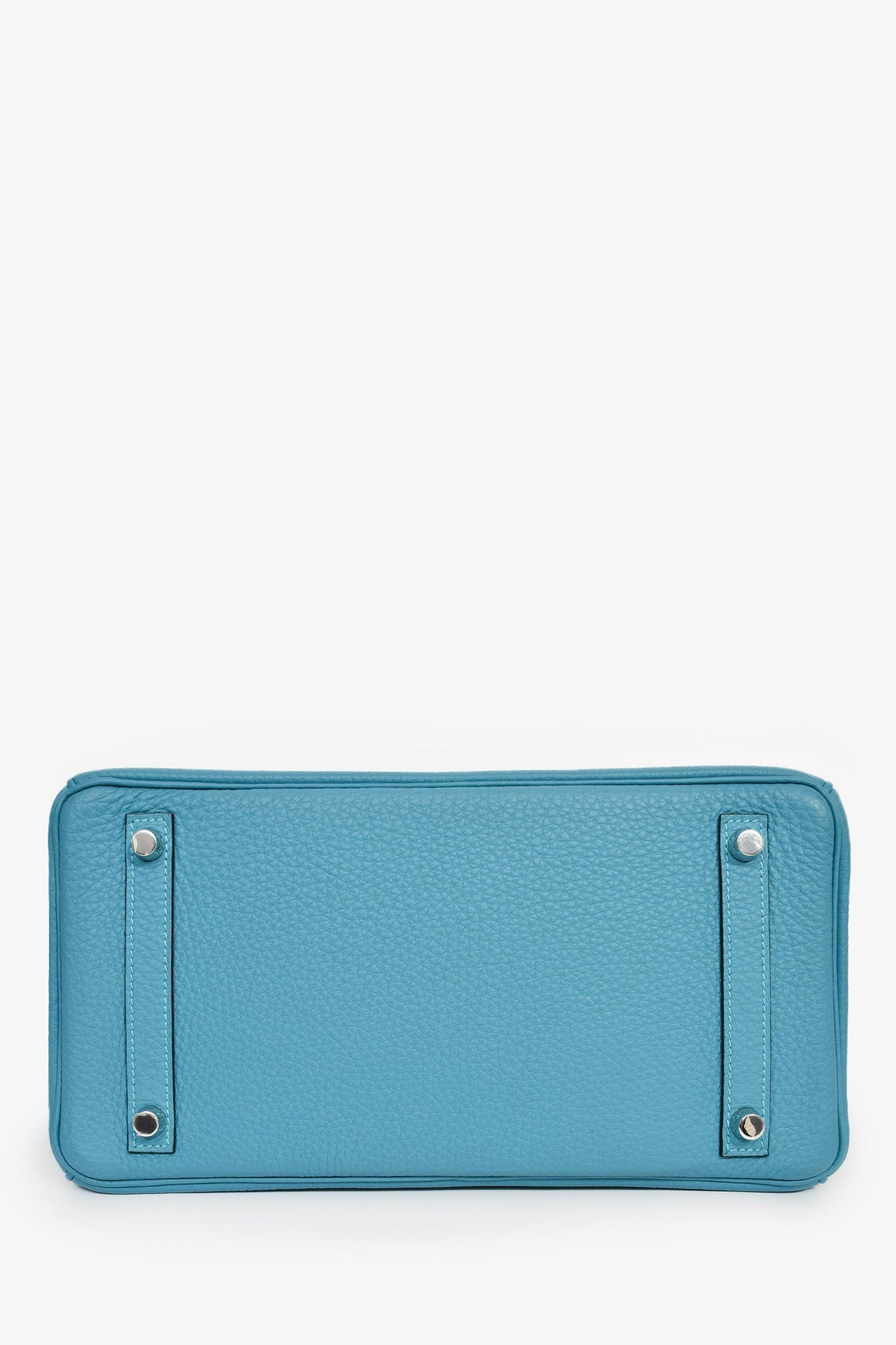Hermès 2014 Bleu Colvert Togo Leather Retourne Birkin 30 PHW