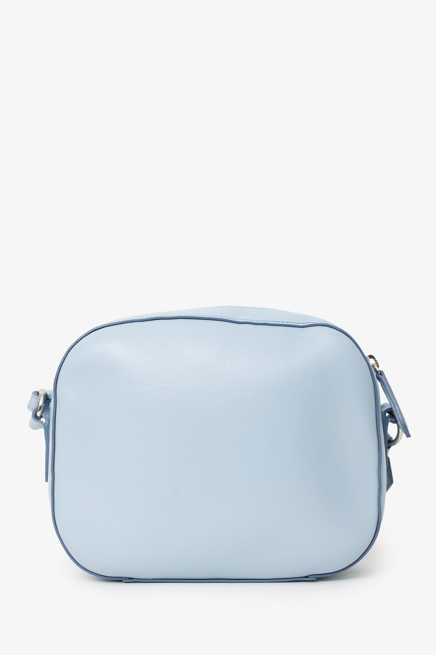 Stella McCartney Blue Vegan Leather Logo Small Crossbody Bag