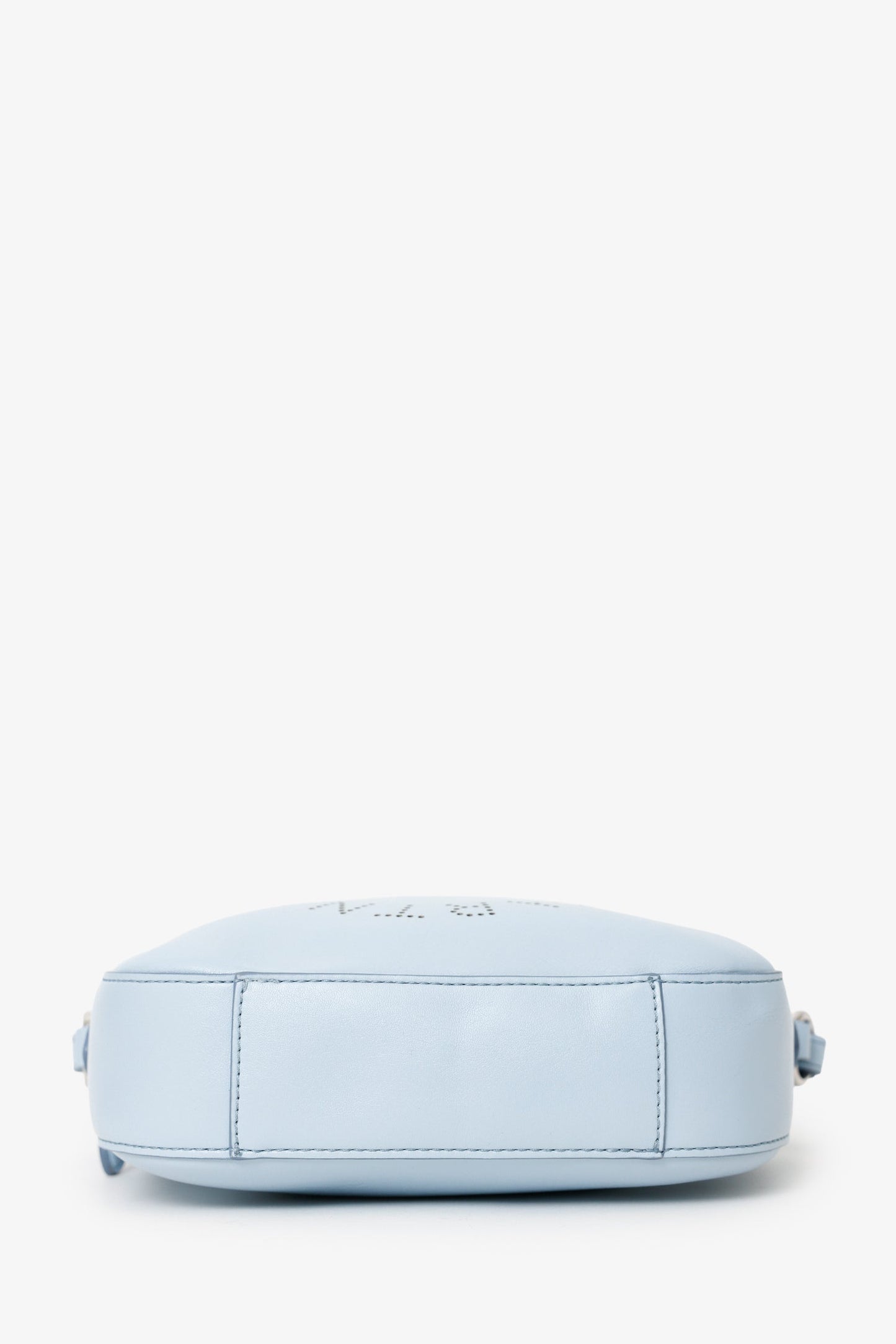 Stella McCartney Blue Vegan Leather Logo Small Crossbody Bag