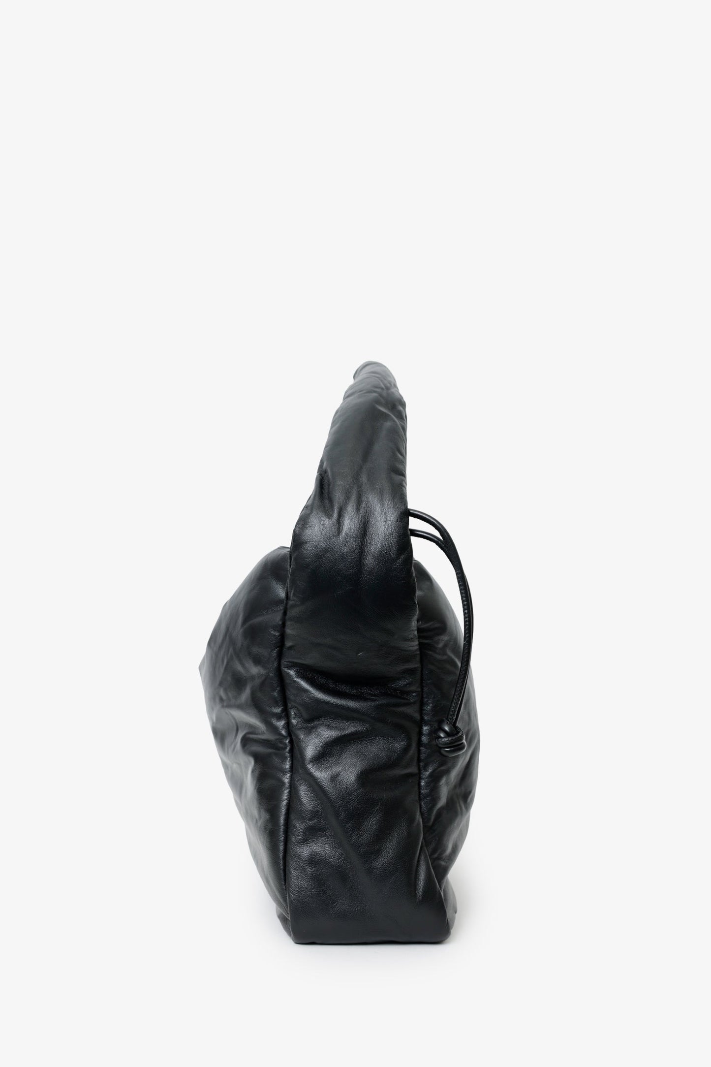 Alexander Wang Black Leather Ryan Puff Shoulder Bag