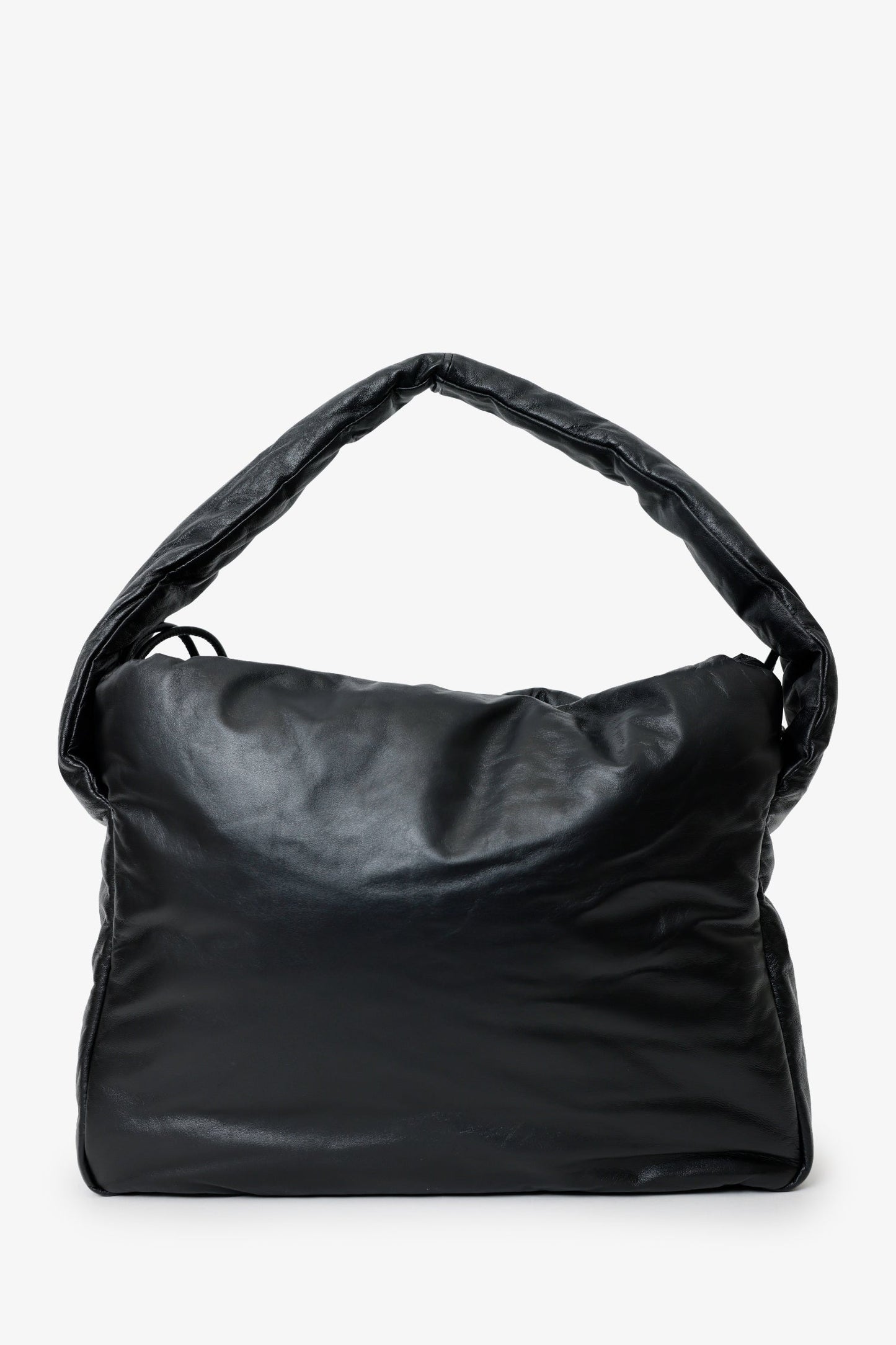 Alexander Wang Black Leather Ryan Puff Shoulder Bag