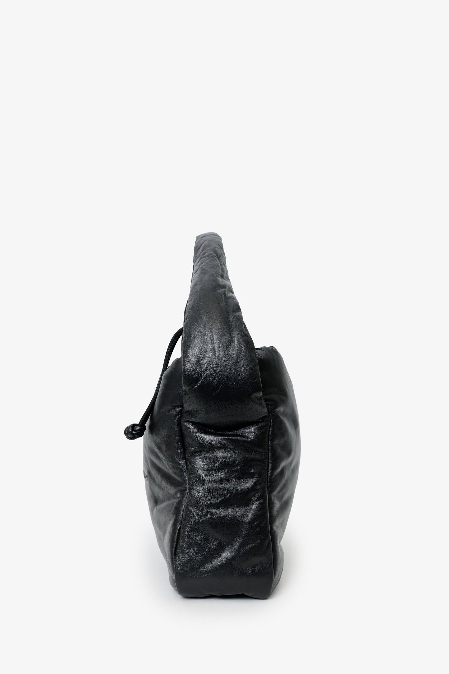 Alexander Wang Black Leather Ryan Puff Shoulder Bag