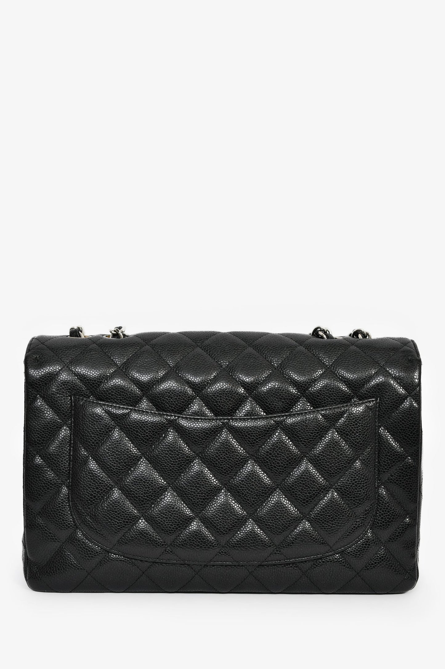 Chanel™ 2008-09 Black Caviar Jumbo Classic Flap