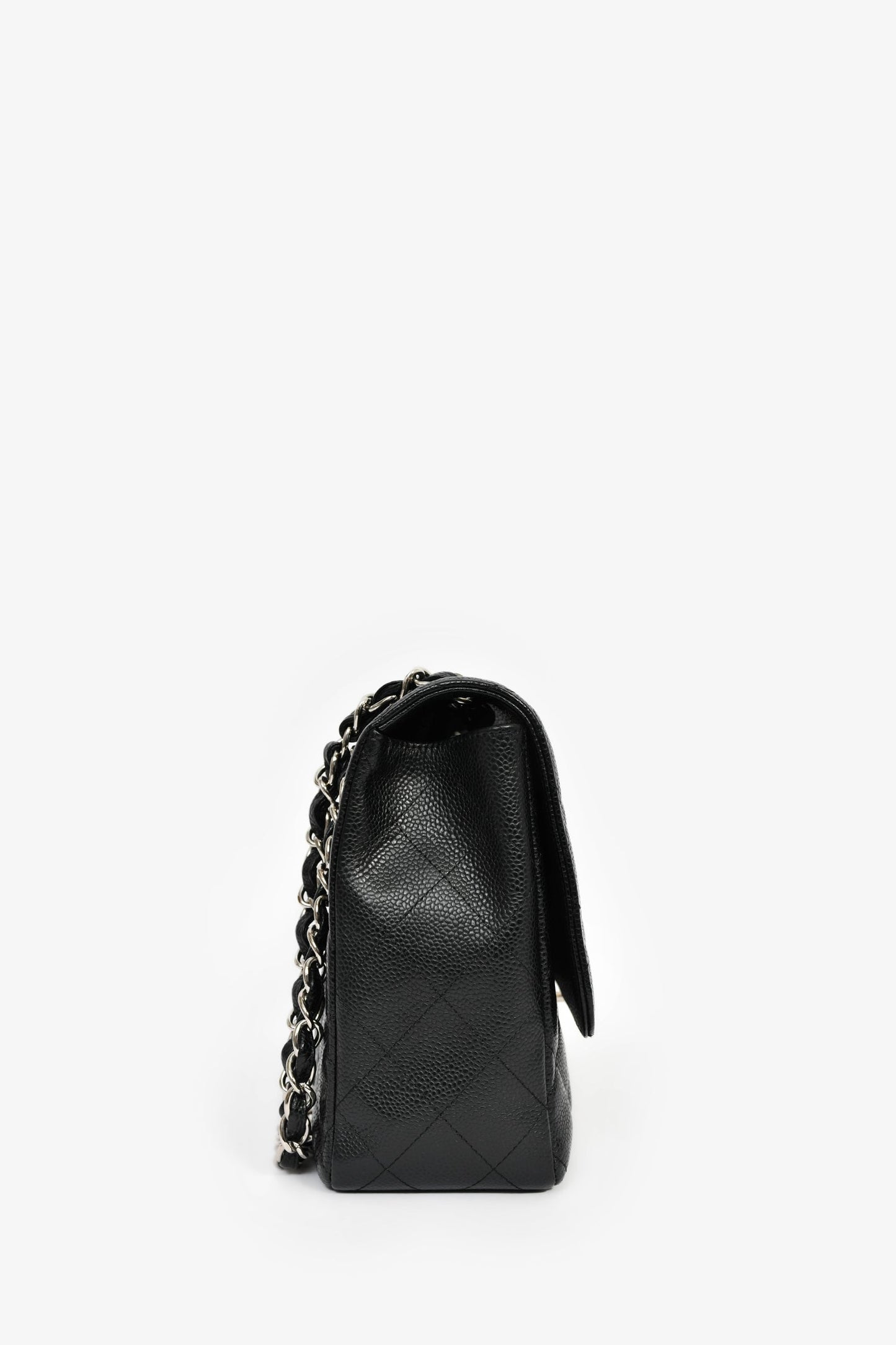 Chanel™ 2008-09 Black Caviar Jumbo Classic Flap
