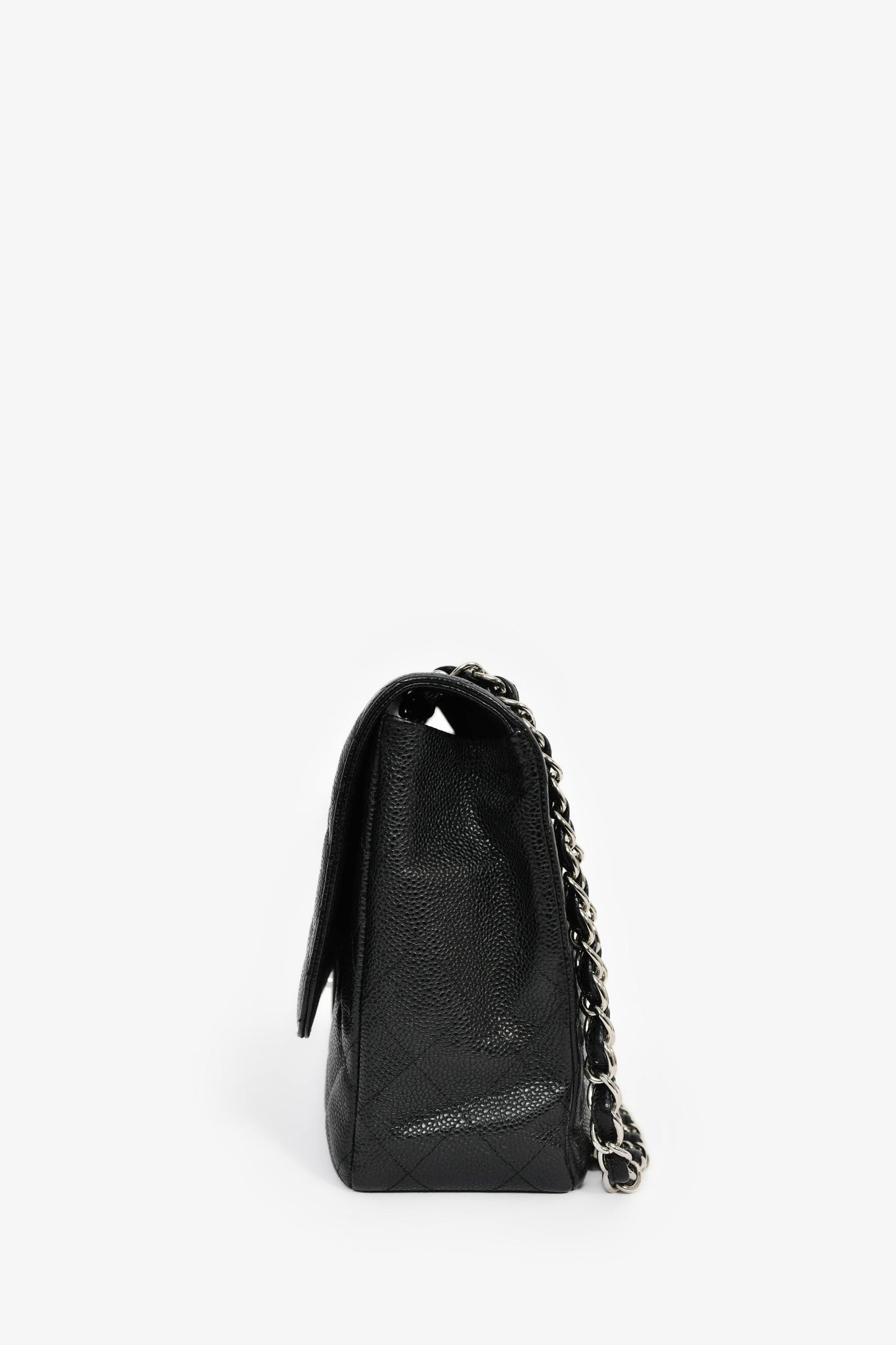 Chanel™ 2008-09 Black Caviar Jumbo Classic Flap