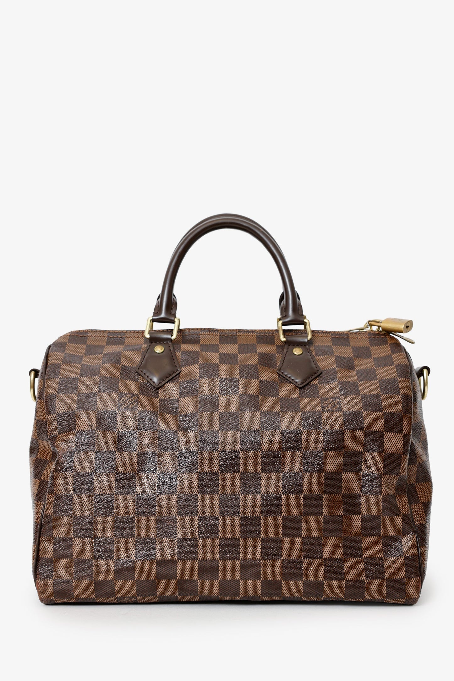 Louis Vuitton 2018 Damier Ebene Speedy 35 Bandouliere