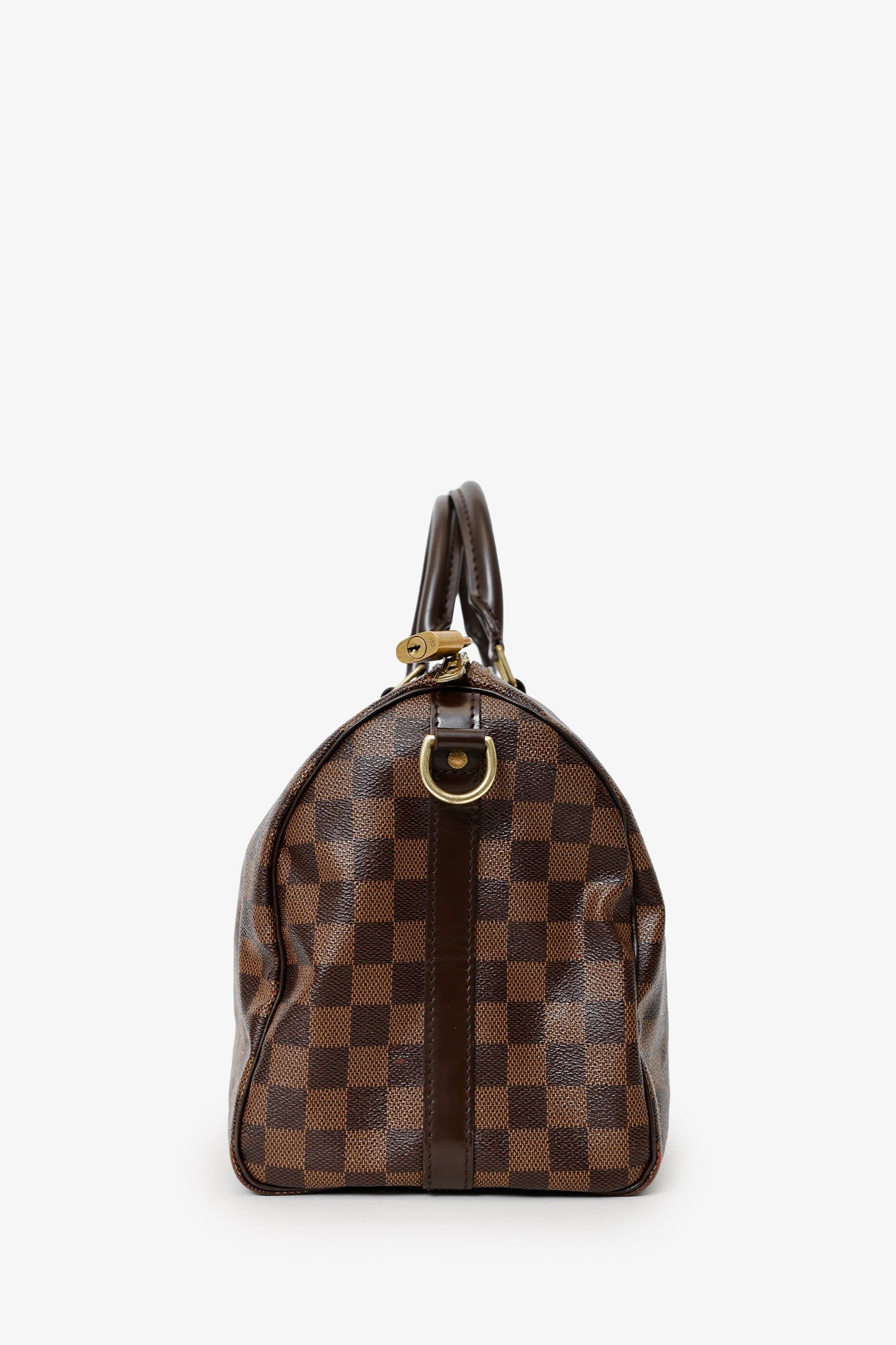 Louis Vuitton 2018 Damier Ebene Speedy 35 Bandouliere
