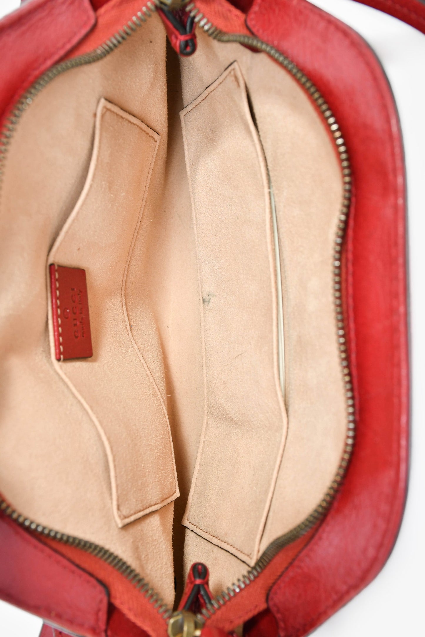 Gucci Red Leather Small Leather Re(belle) Crossbody Bag