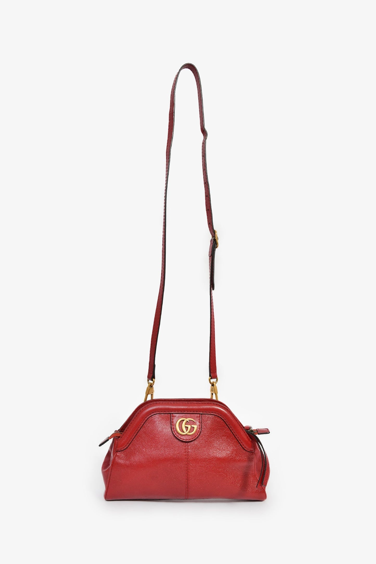Gucci Red Leather Small Leather Re(belle) Crossbody Bag