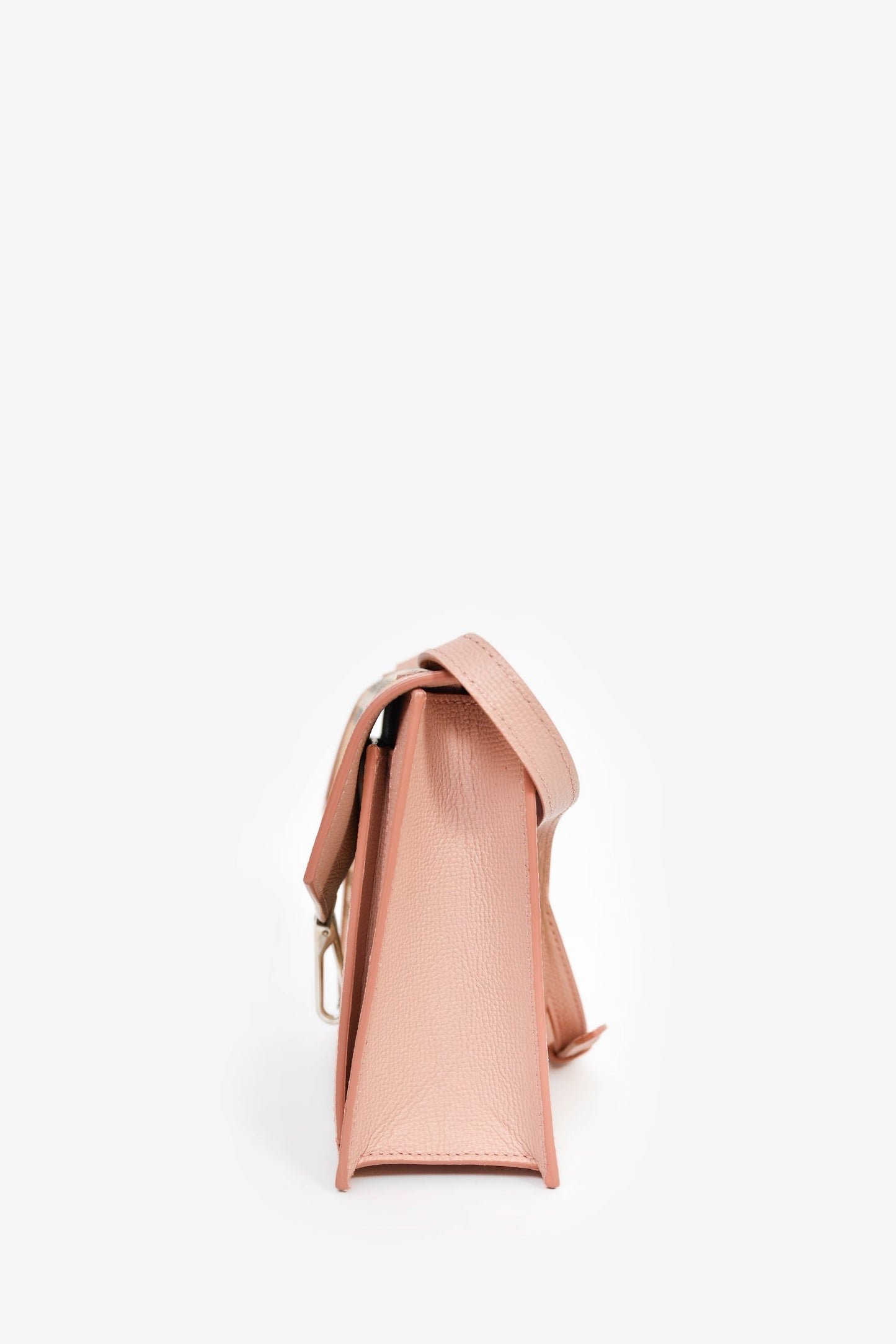 Burberry Beige Novacheck Canvas/Pink Leather Envelope Crossbody
