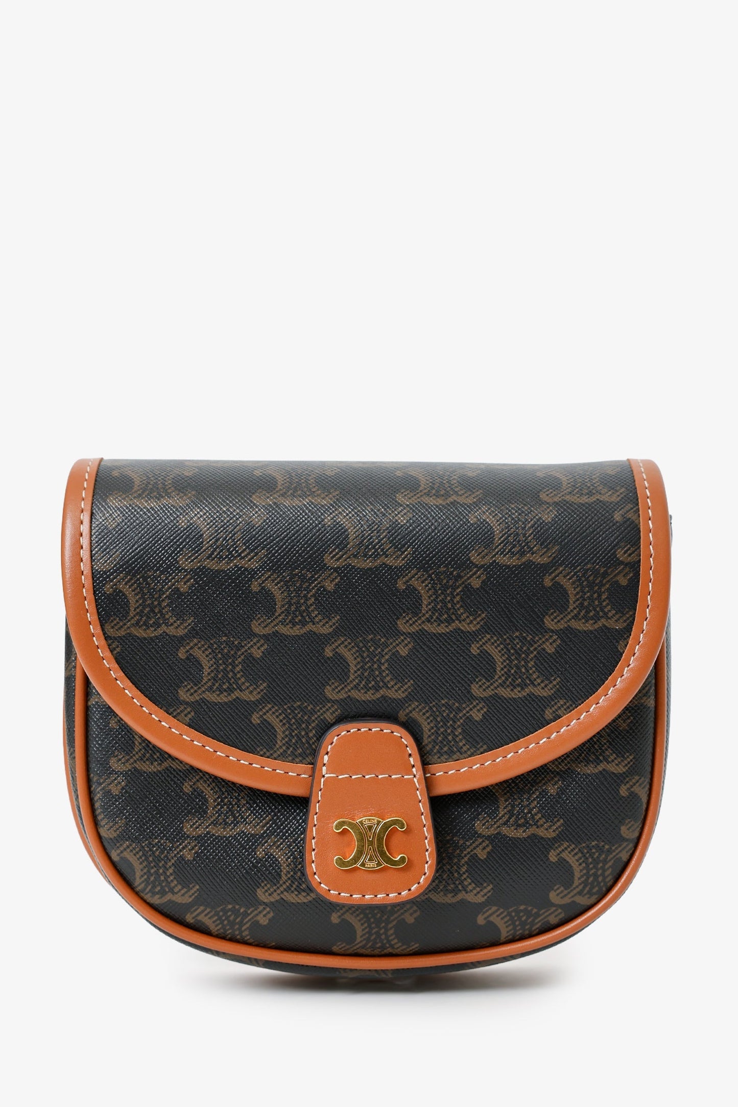 Celine Brown Triomphe Mini Besace