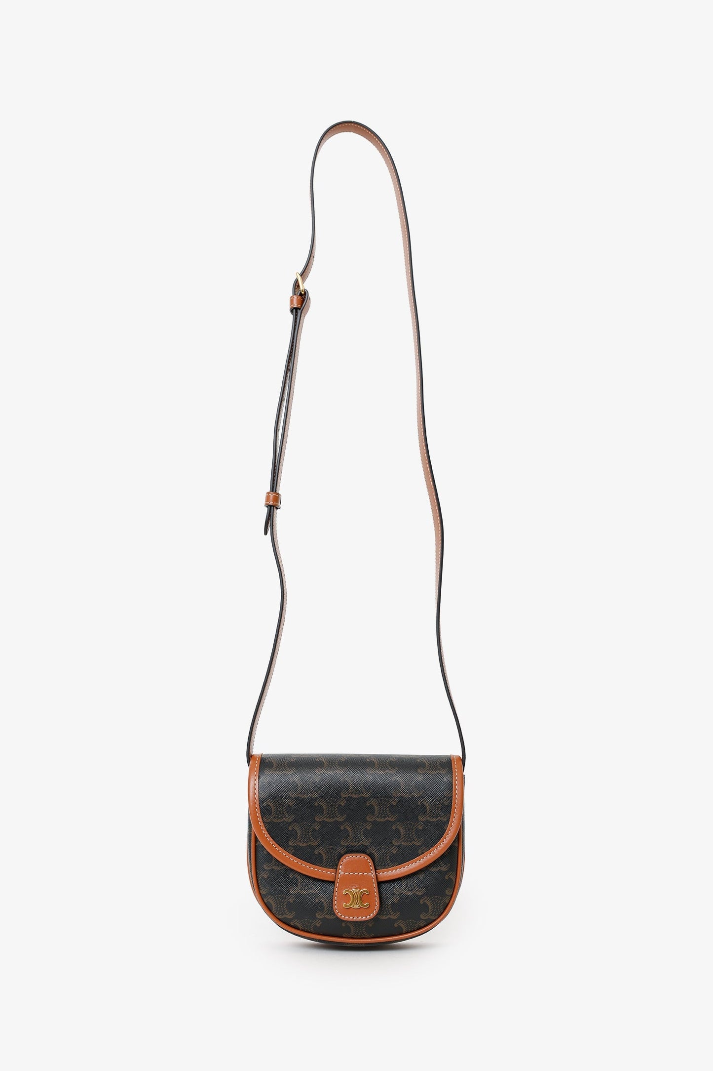 Celine Brown Triomphe Mini Besace