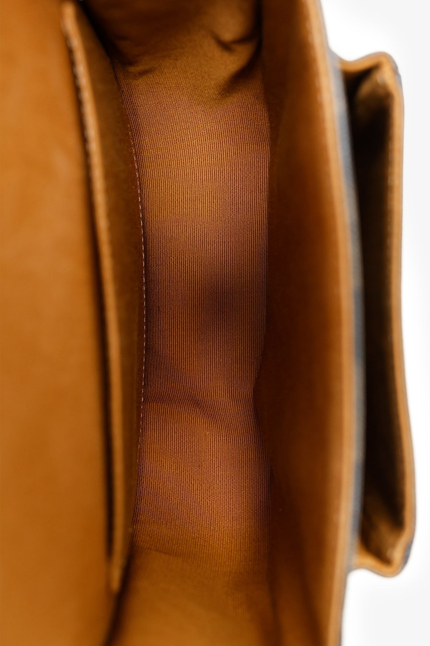 Celine Brown Triomphe Canvas Folco Crossbody Bag