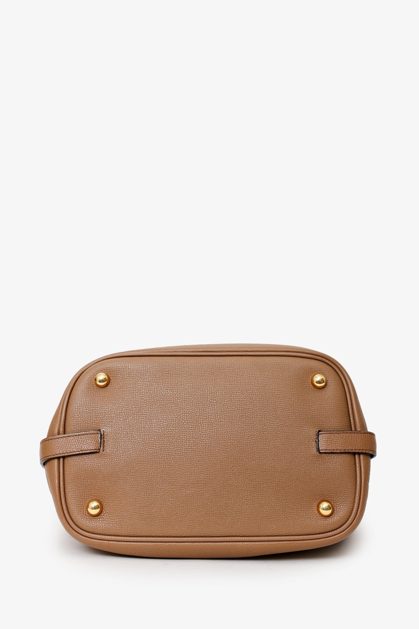 Burberry Brown Leather Medium Buckle Sycamore Hobo