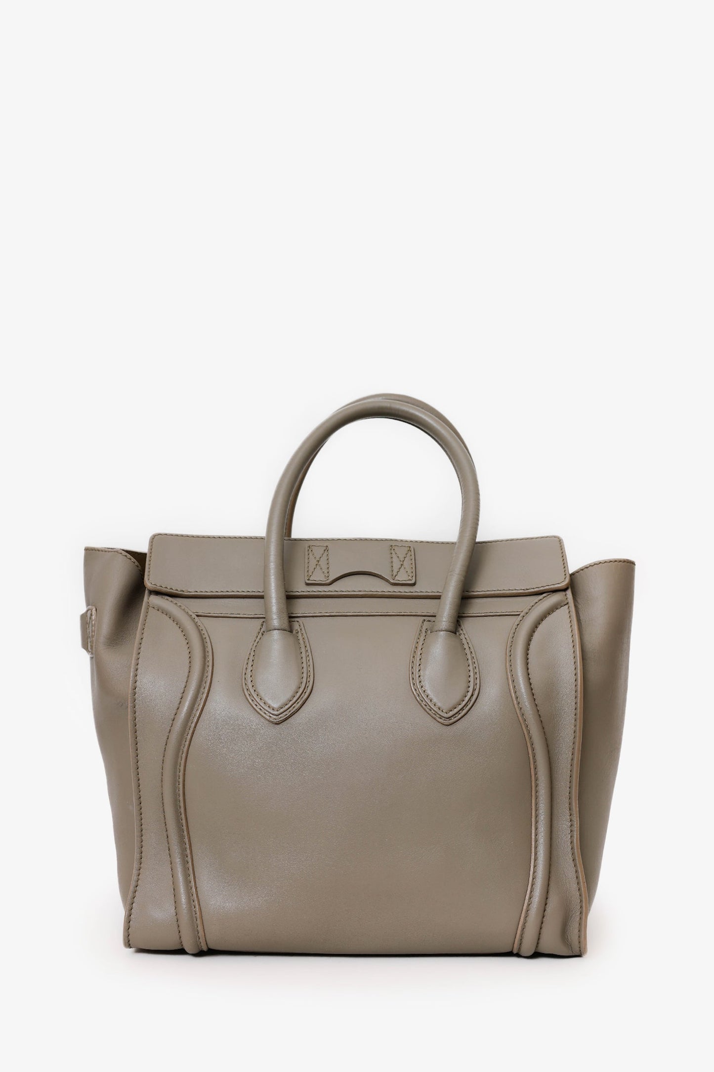 Celine Grey Smooth Calfskin Mini Luggage Tote