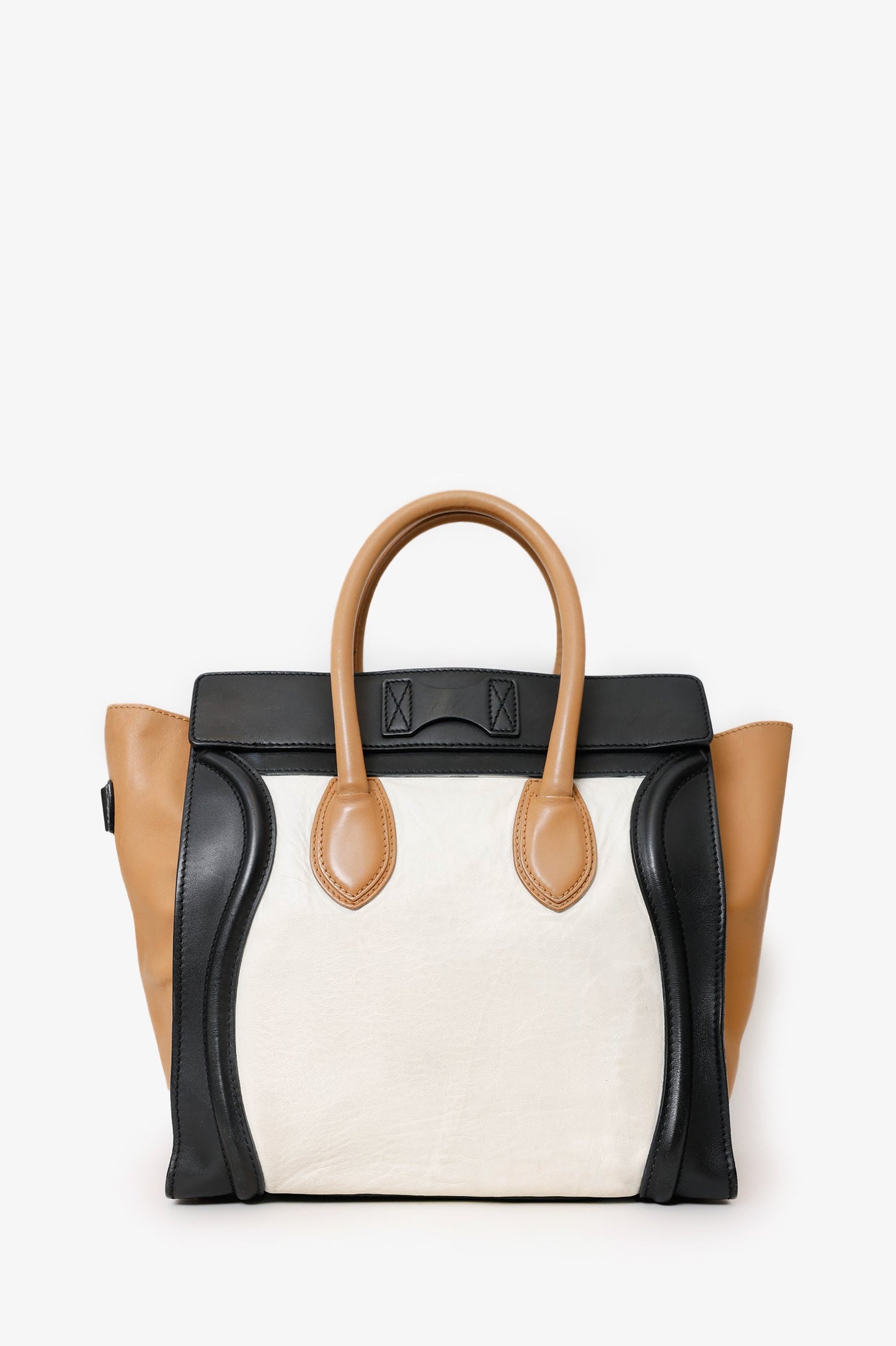 Celine Tri-Colour Leather Micro Luggage Tote