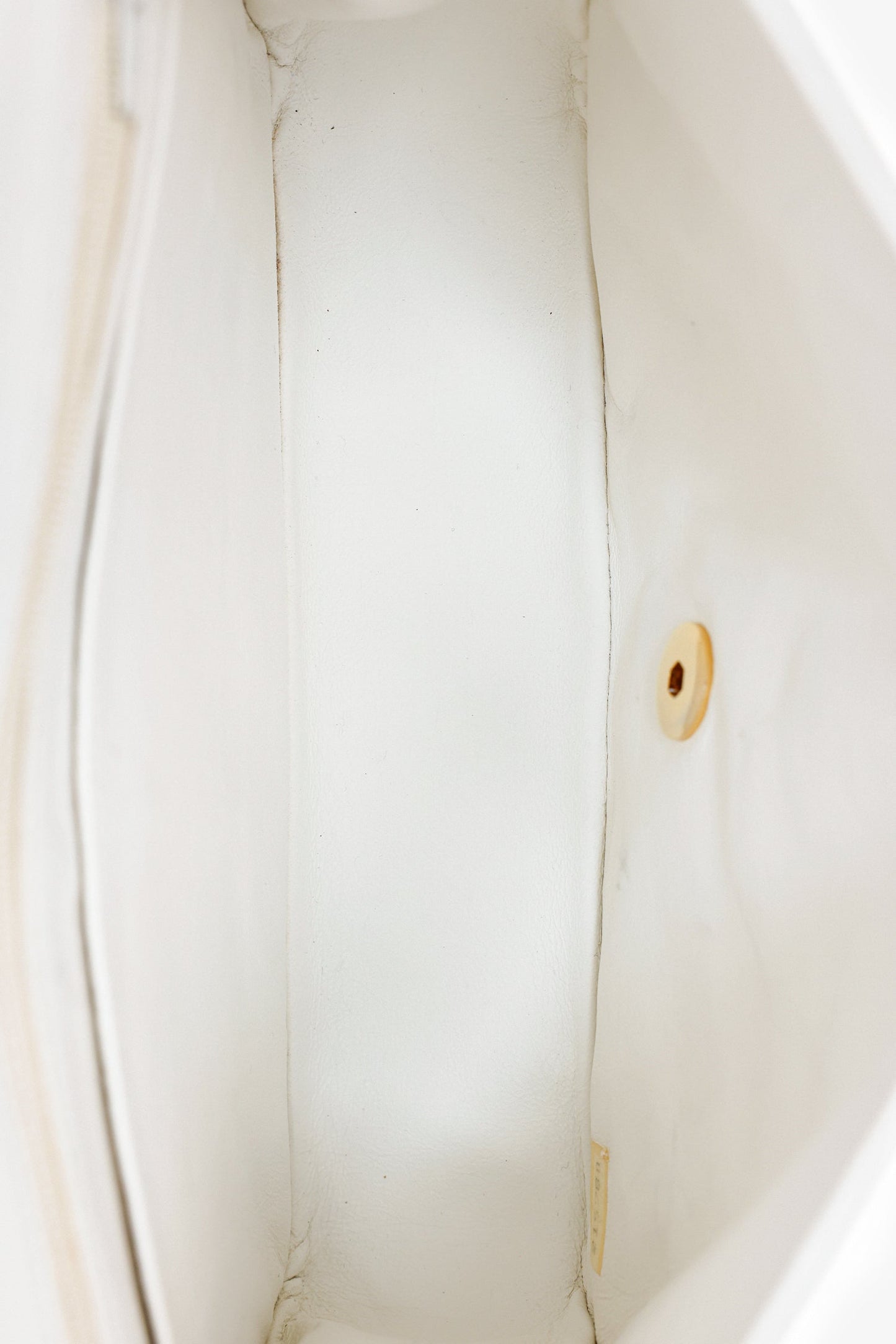 Chanel™ White Lambskin Half Moon Flap Bag ''