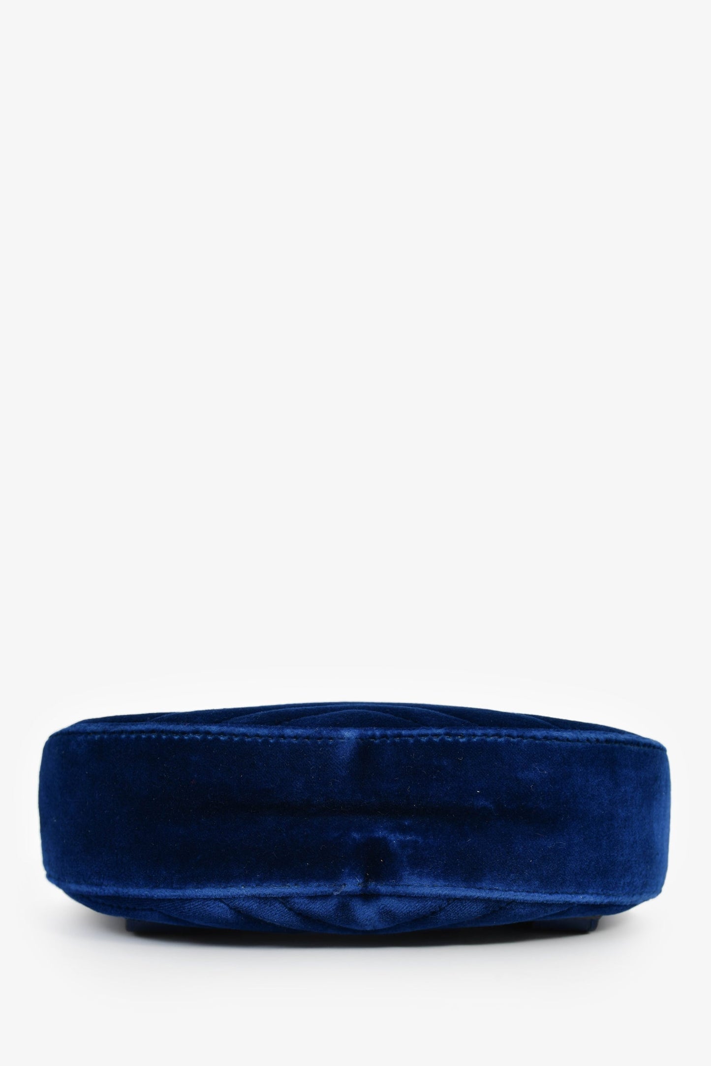 Gucci Blue Velvet Chevron Belt Bag