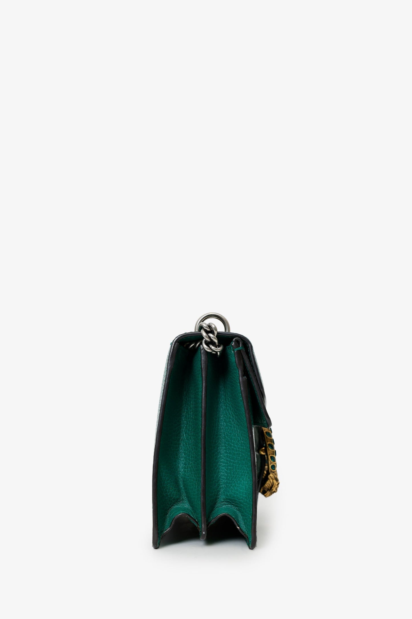 Gucci Green Leather Dionysus Medium Shoulder Bag