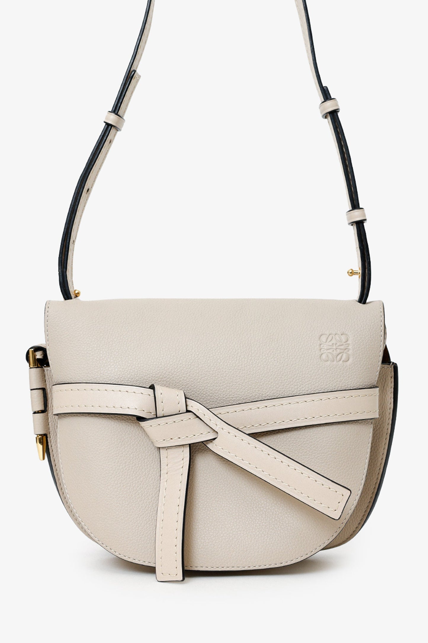 Loewe Light Oat Grained Leather Small Gate Bag