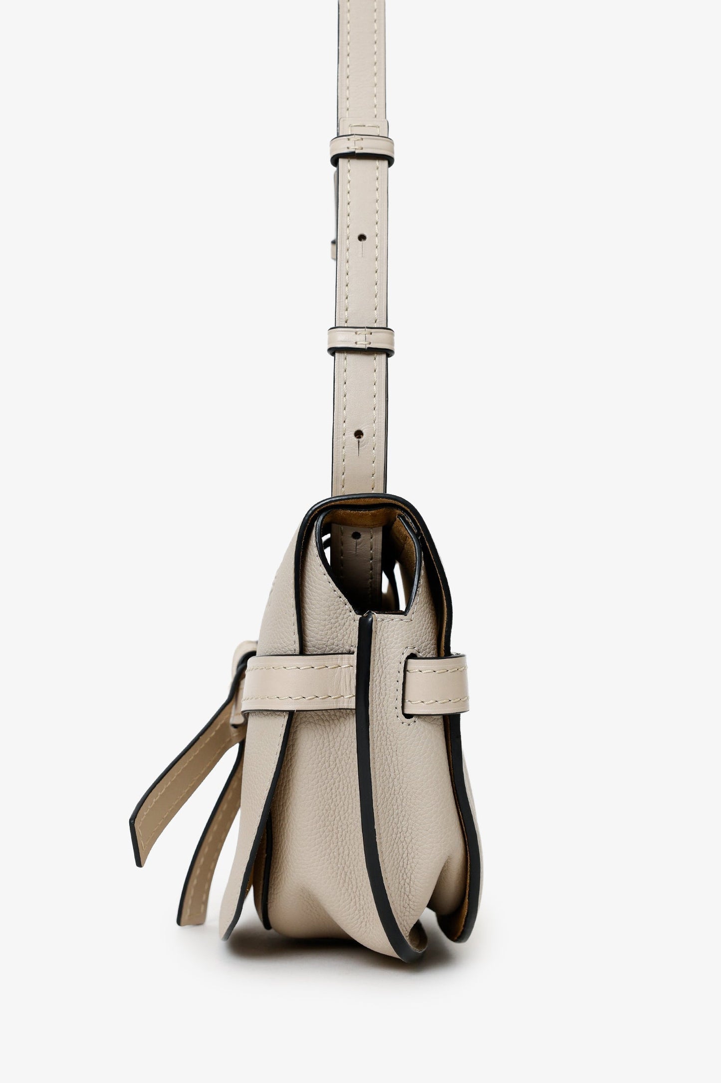 Loewe Light Oat Grained Leather Small Gate Bag