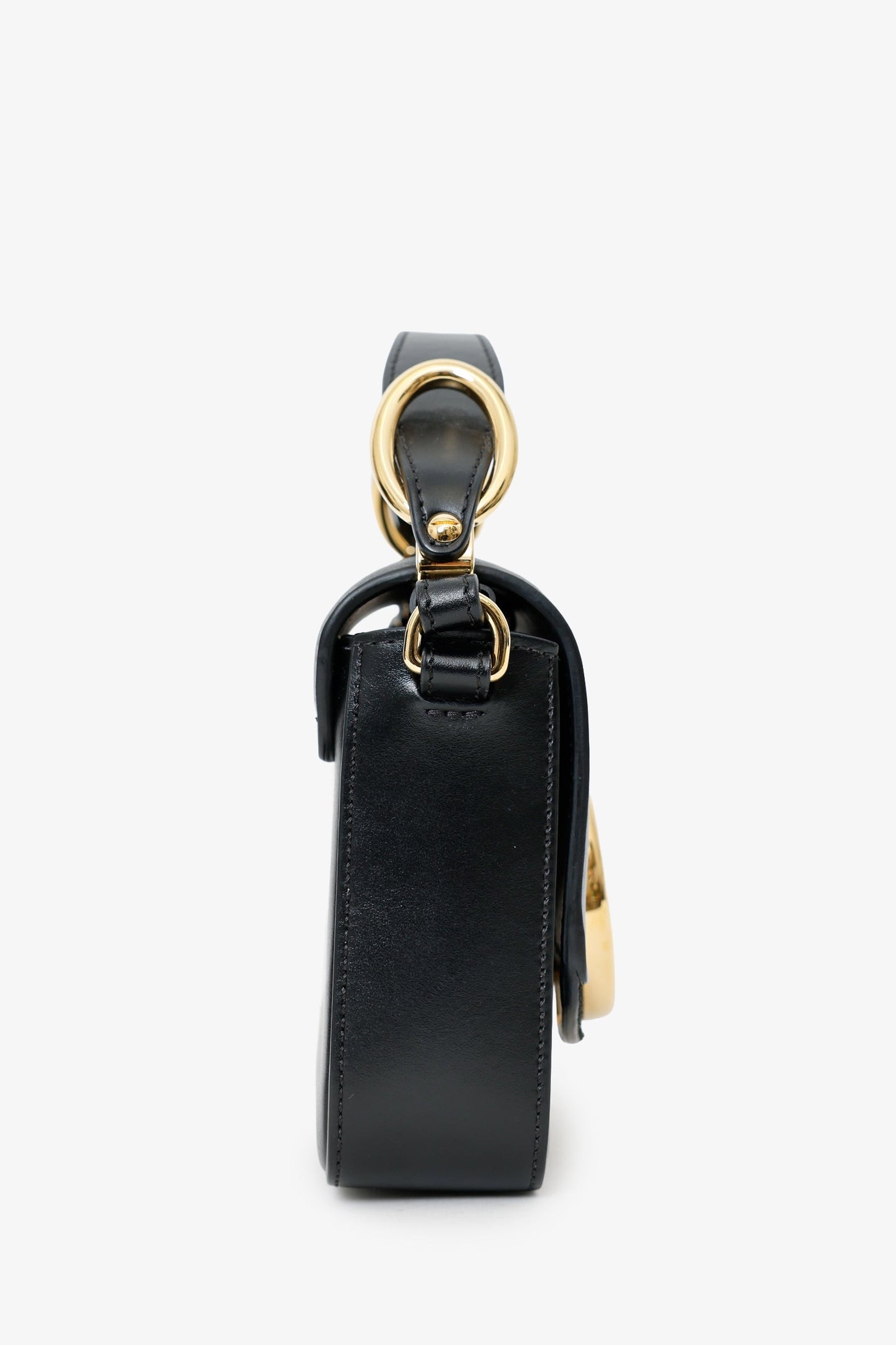 Chloe Black Leather Mini C Bag