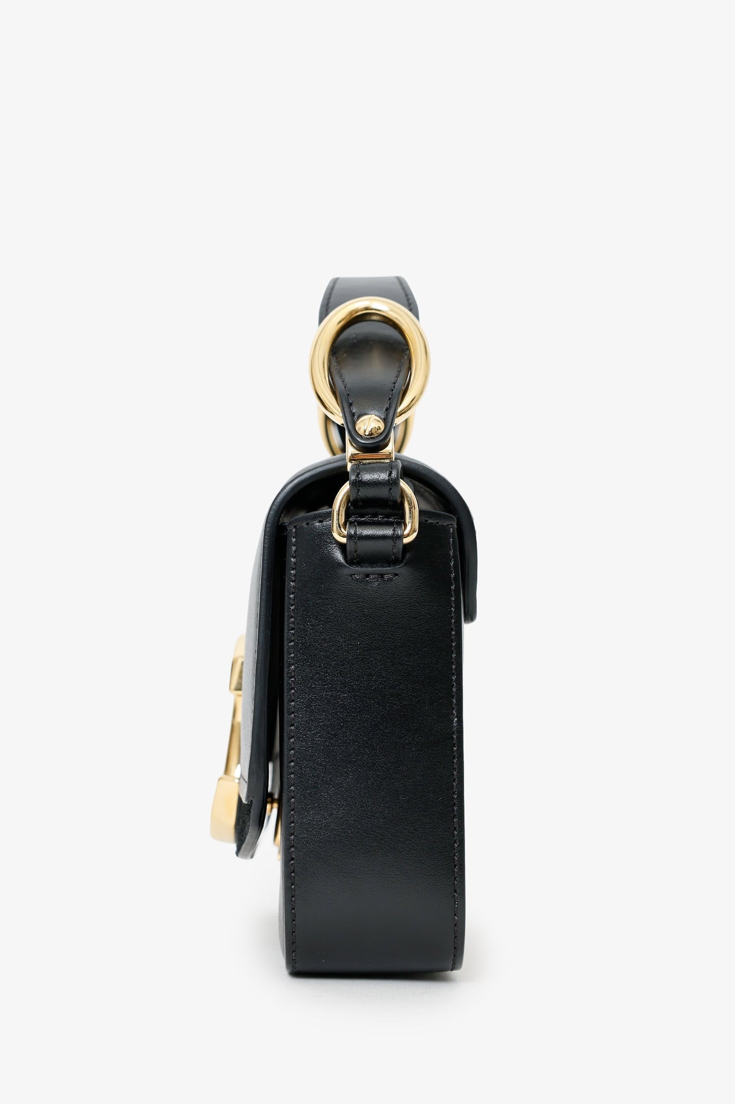 Chloe Black Leather Mini C Bag