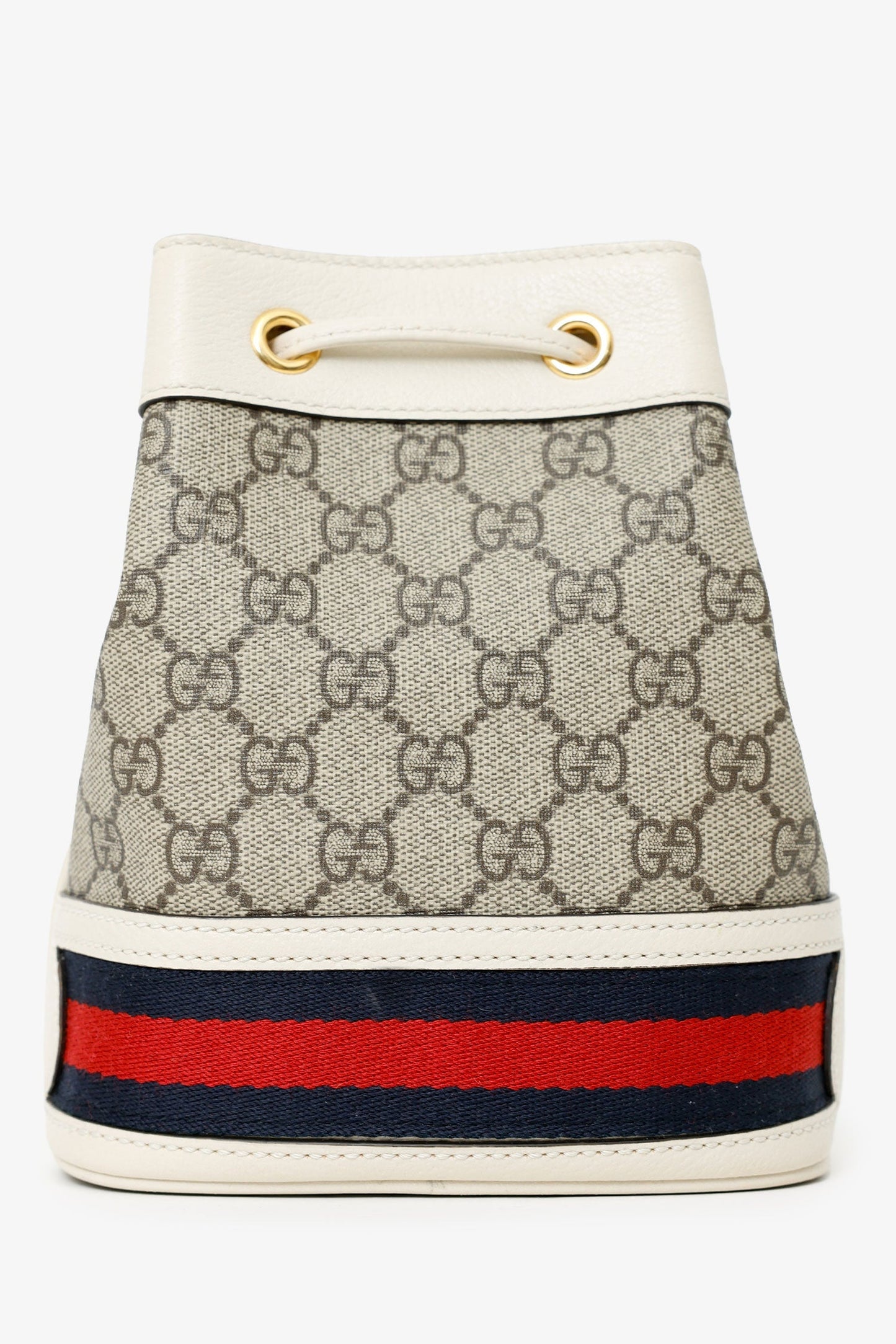 Gucci Beige Ophidia Mini GG Bucket Bag