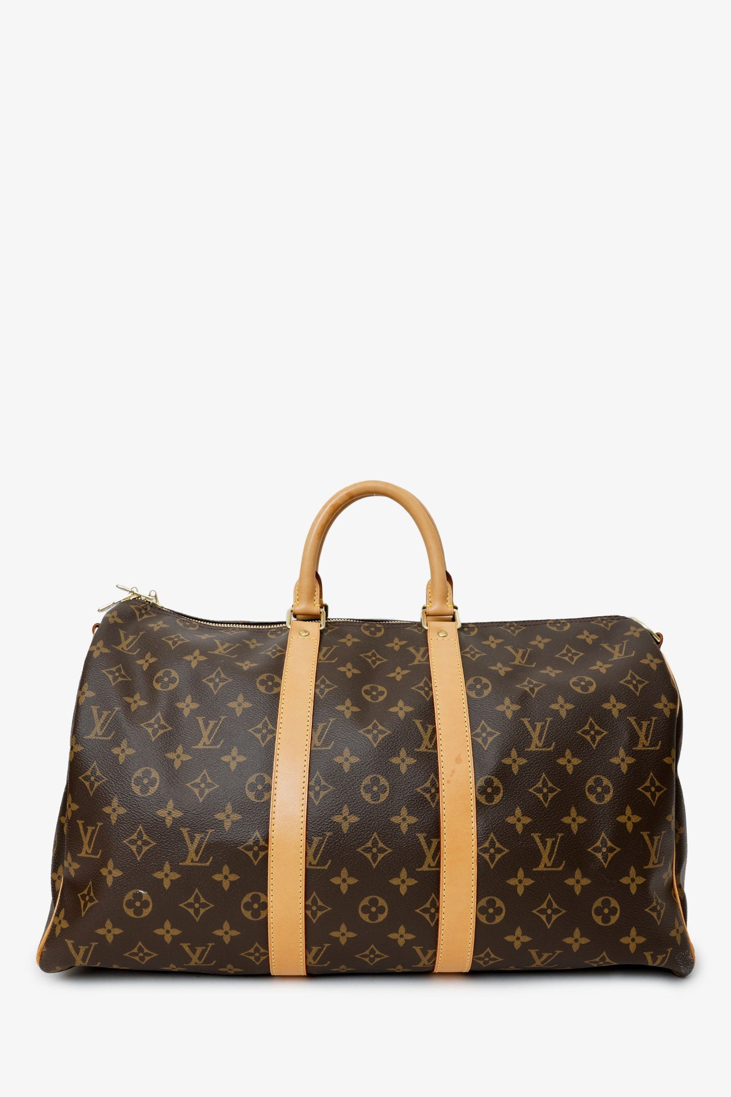 Louis Vuitton 2016 Brown Monogram Keepall Bandoulière 45 With Strap