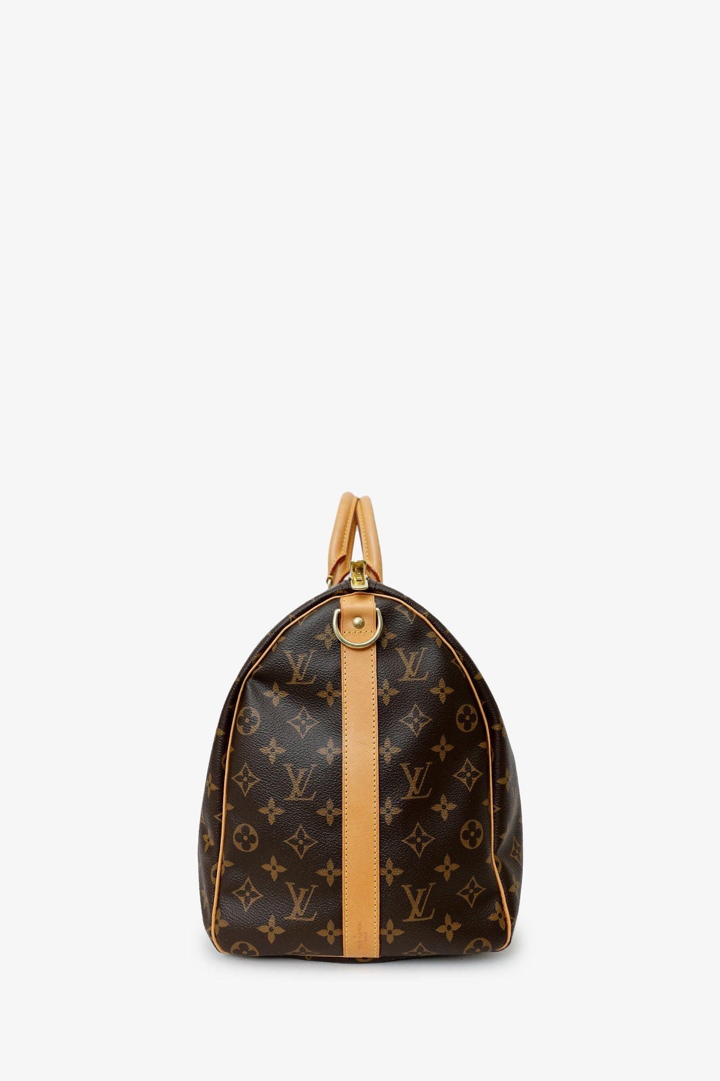 Louis Vuitton 2016 Brown Monogram Keepall Bandoulière 45 With Strap
