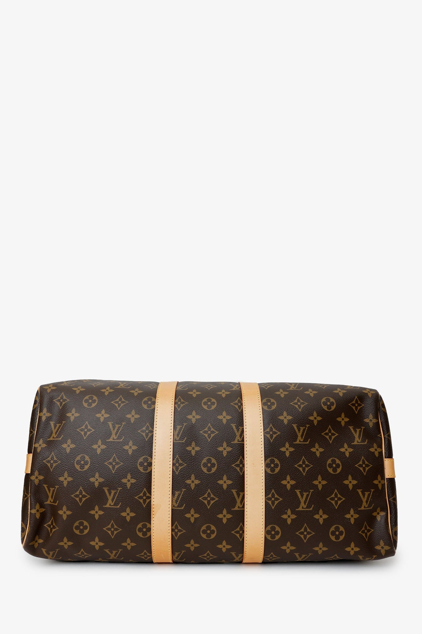 Louis Vuitton 2016 Brown Monogram Keepall Bandoulière 45 With Strap