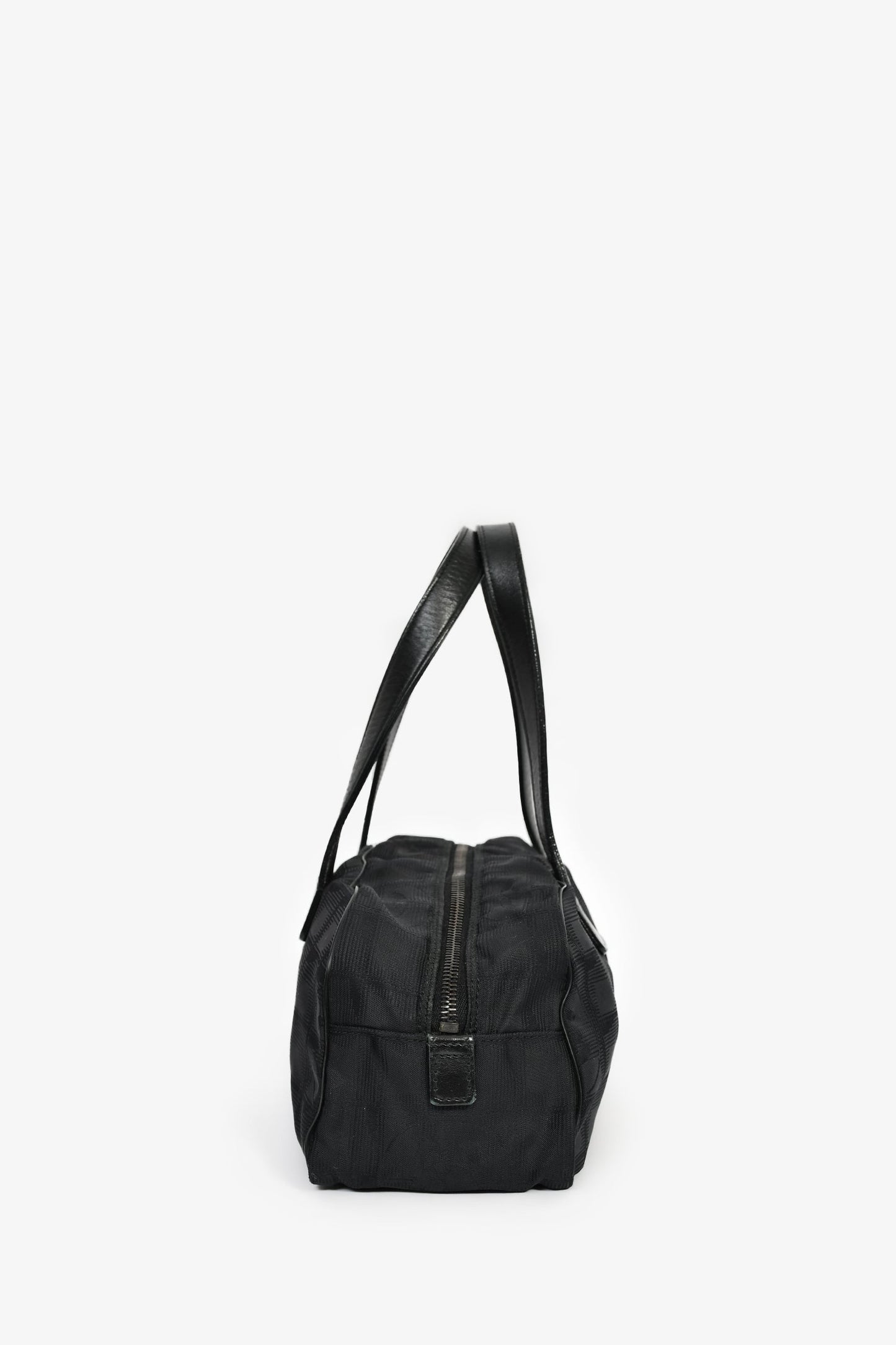 Chanel™ 2002-03 Black Nylon Travel Ligne Shoulder Bag