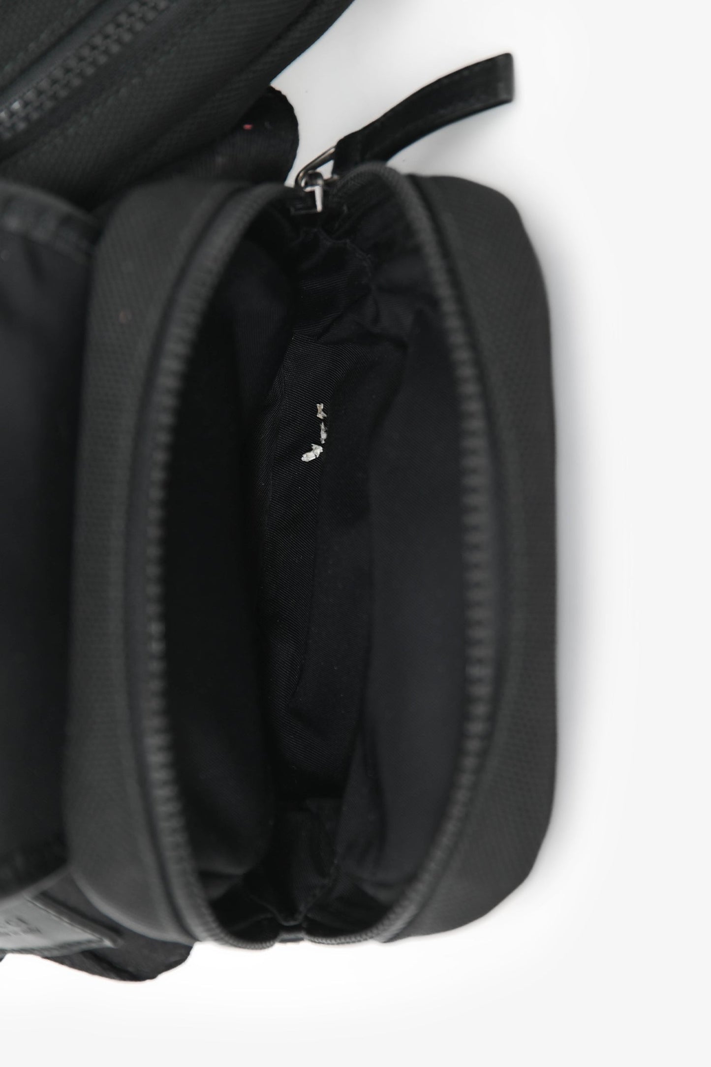 Gucci Black Canvas Web Strap Belt Bag