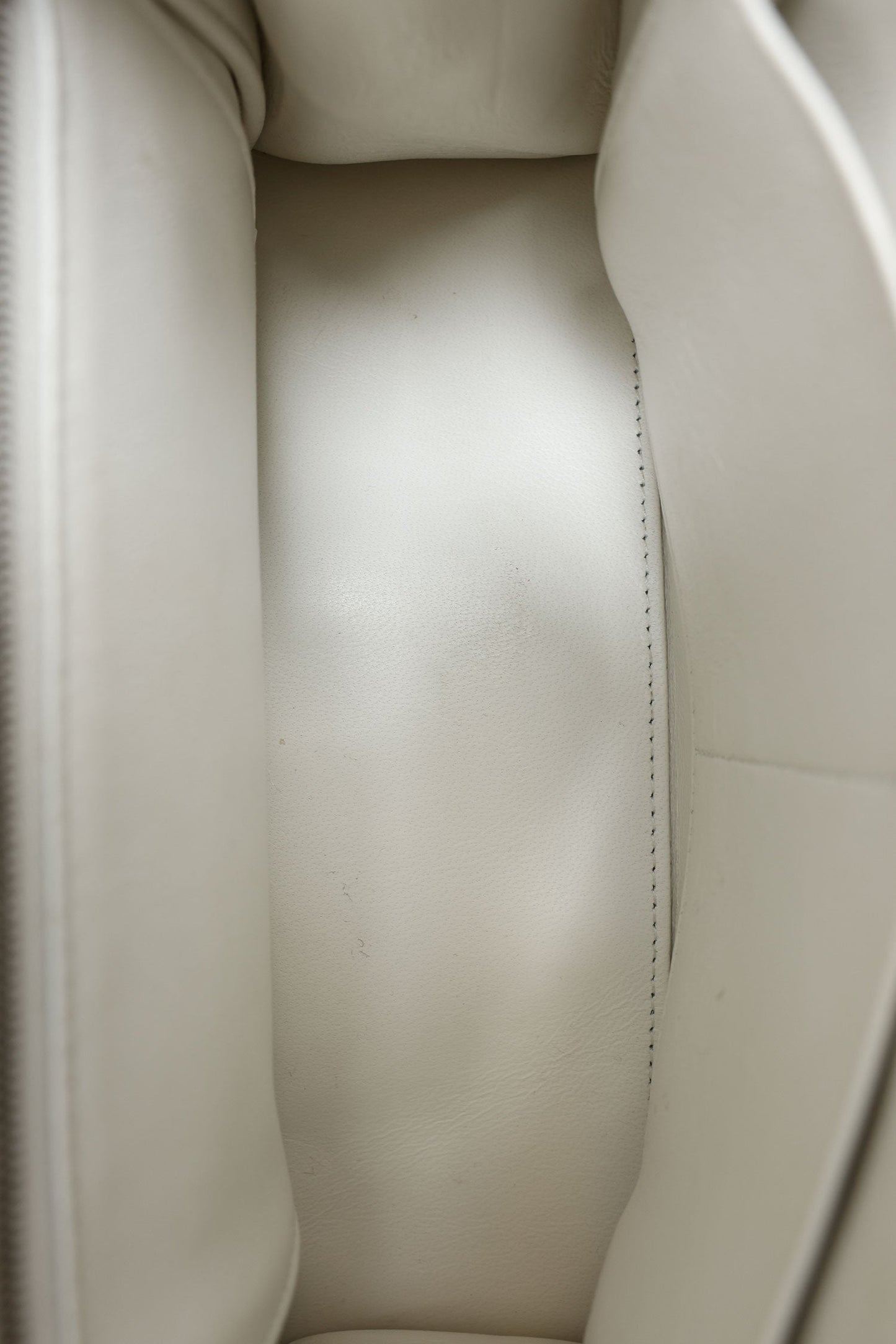 Balenciaga White Grained Leather Small Hourglass Bag With Strap