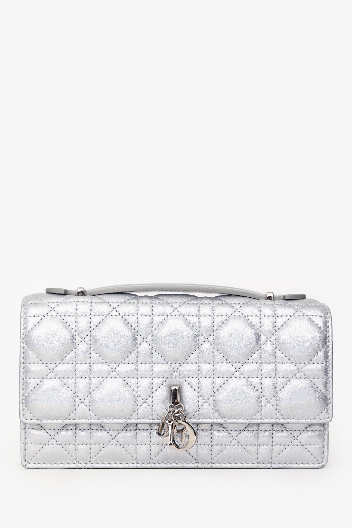 Christian Dior 2024 Iridescent Metallic Cannage Lambskin My Dior Mini Bag SHW