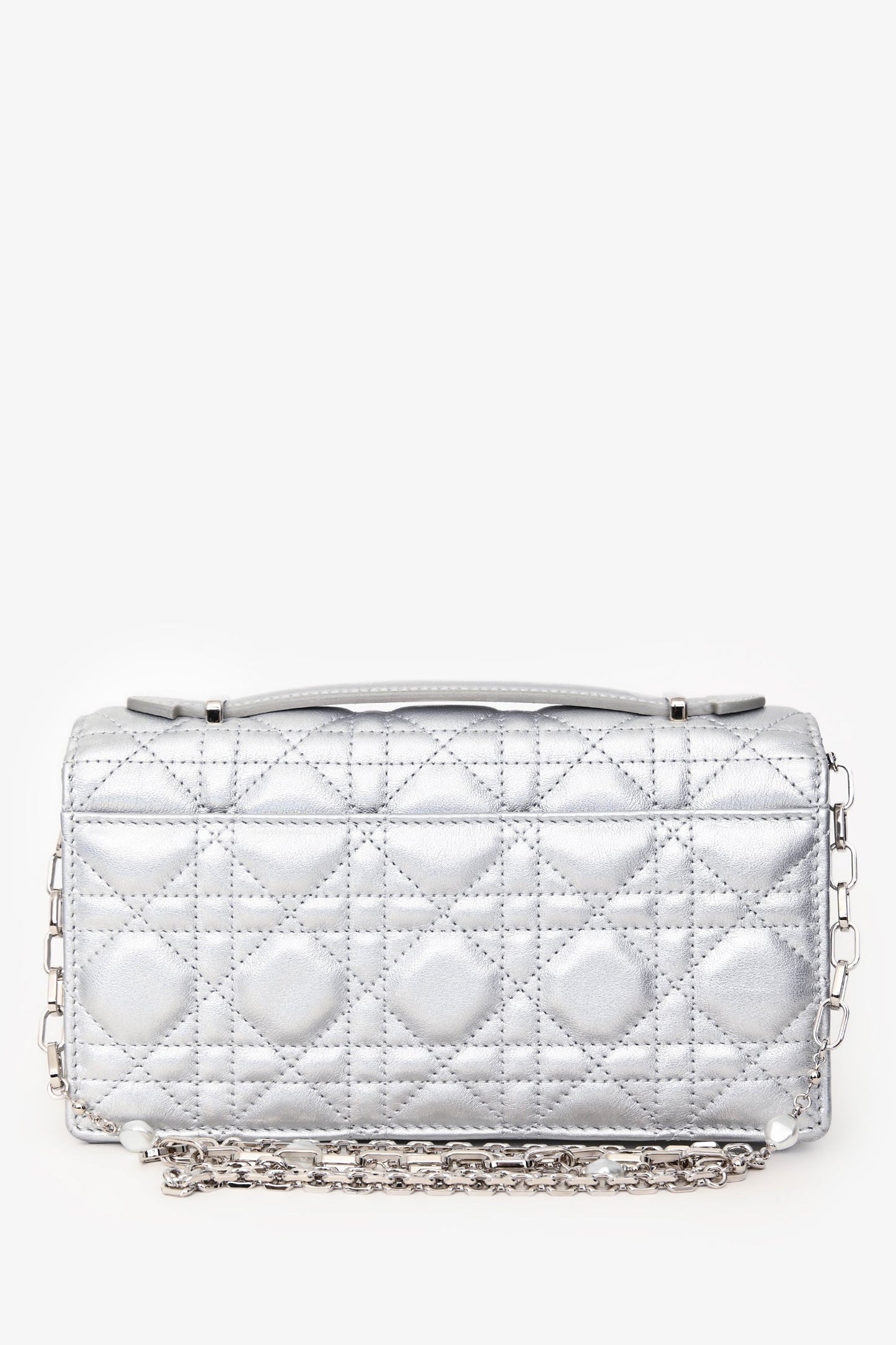 Christian Dior 2024 Iridescent Metallic Cannage Lambskin My Dior Mini Bag SHW