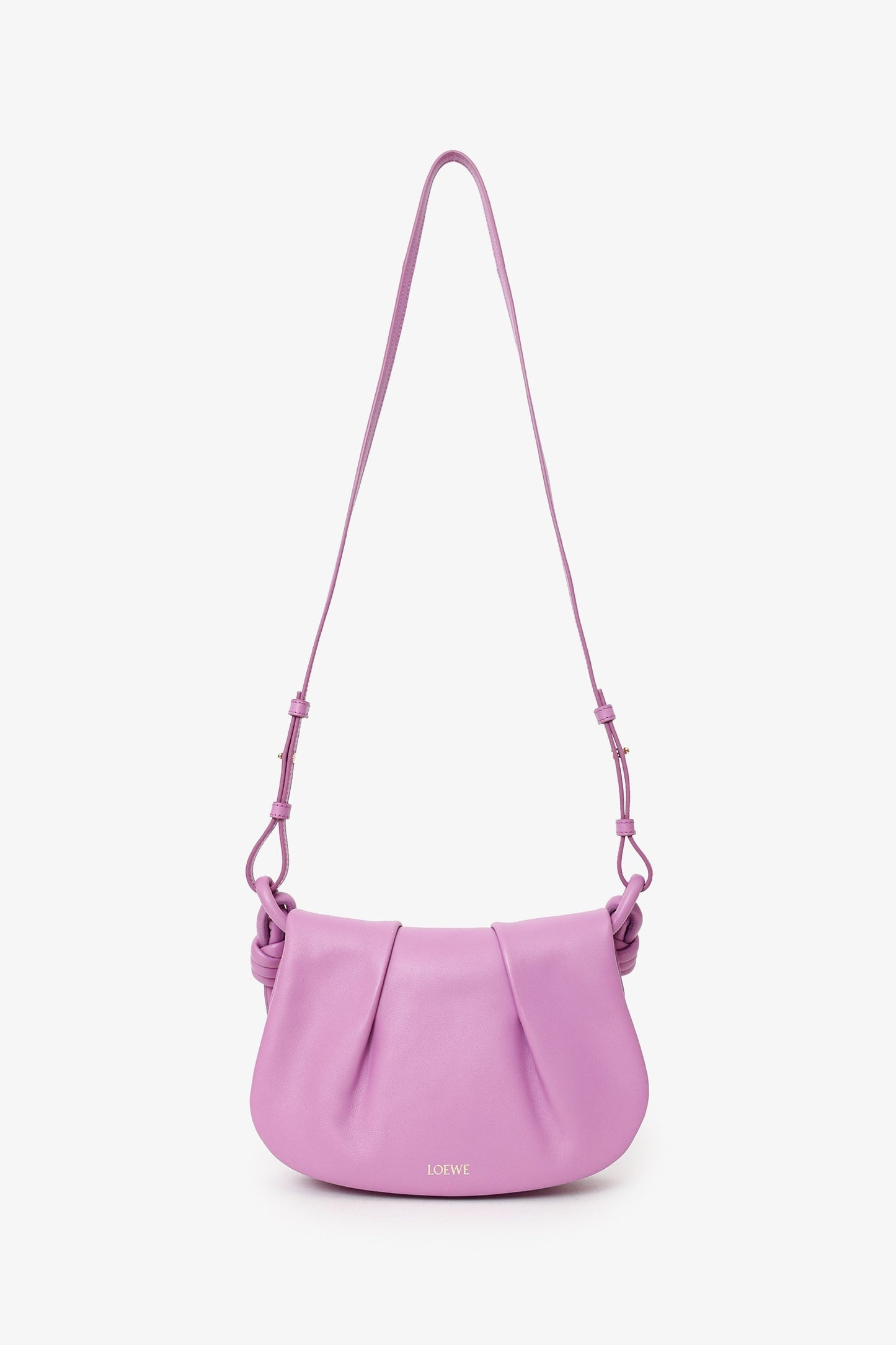 Loewe Purple Leather 'Paseo' Crossbody Bag