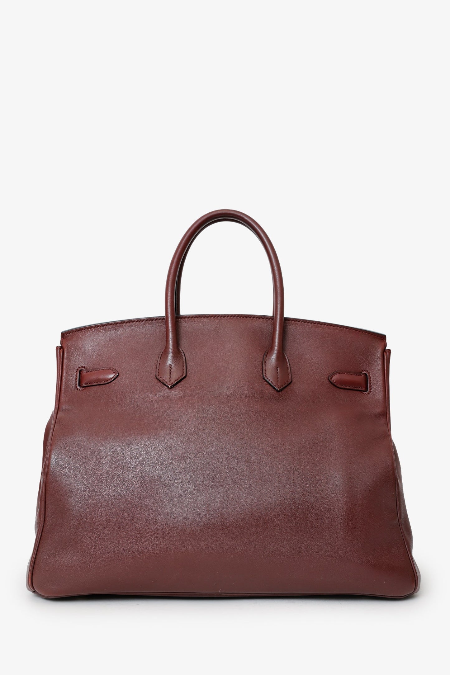 Hermès 2009 Prune Purple Swift Leather Birkin 35 PHW