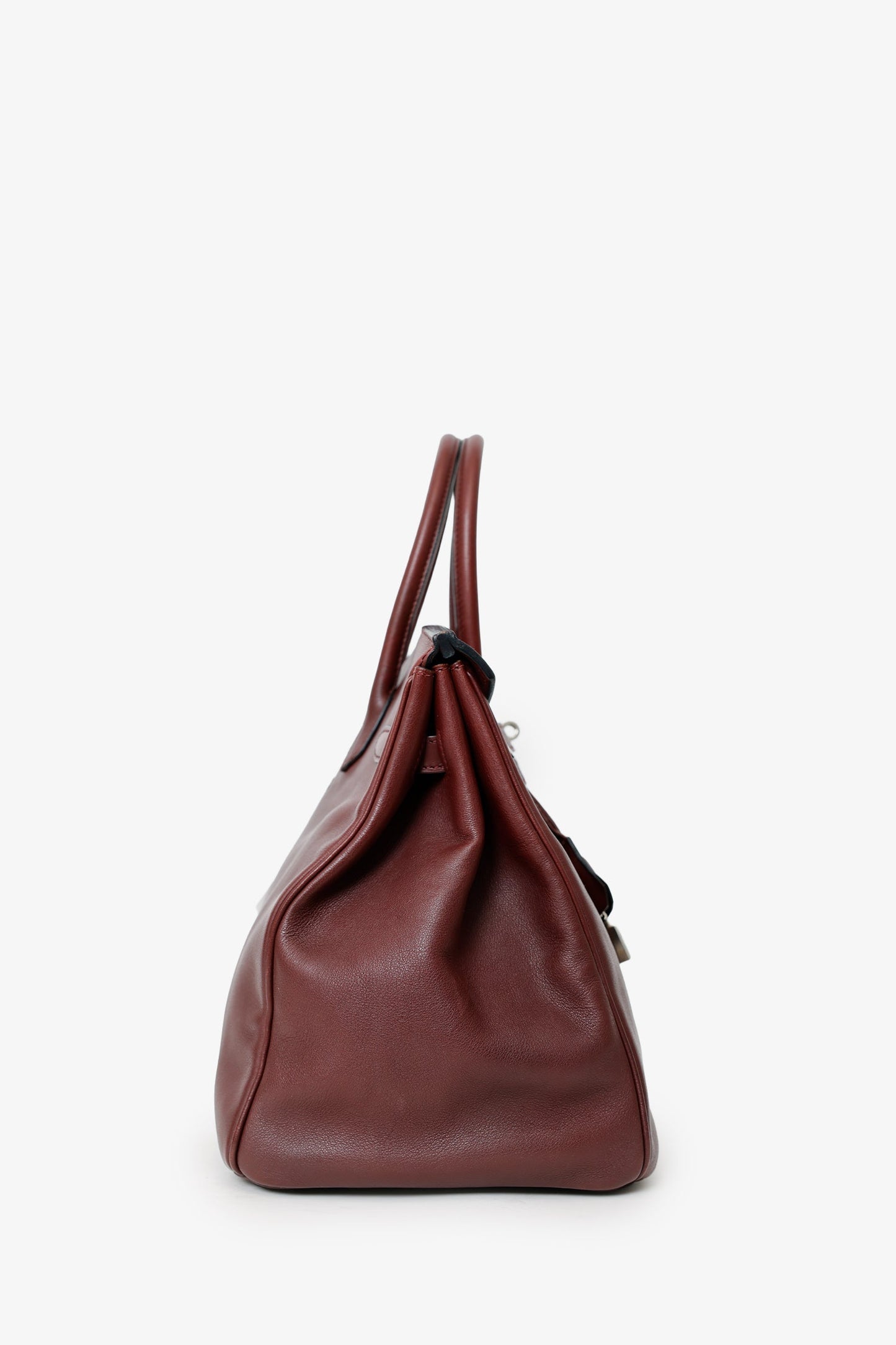 Hermès 2009 Prune Purple Swift Leather Birkin 35 PHW