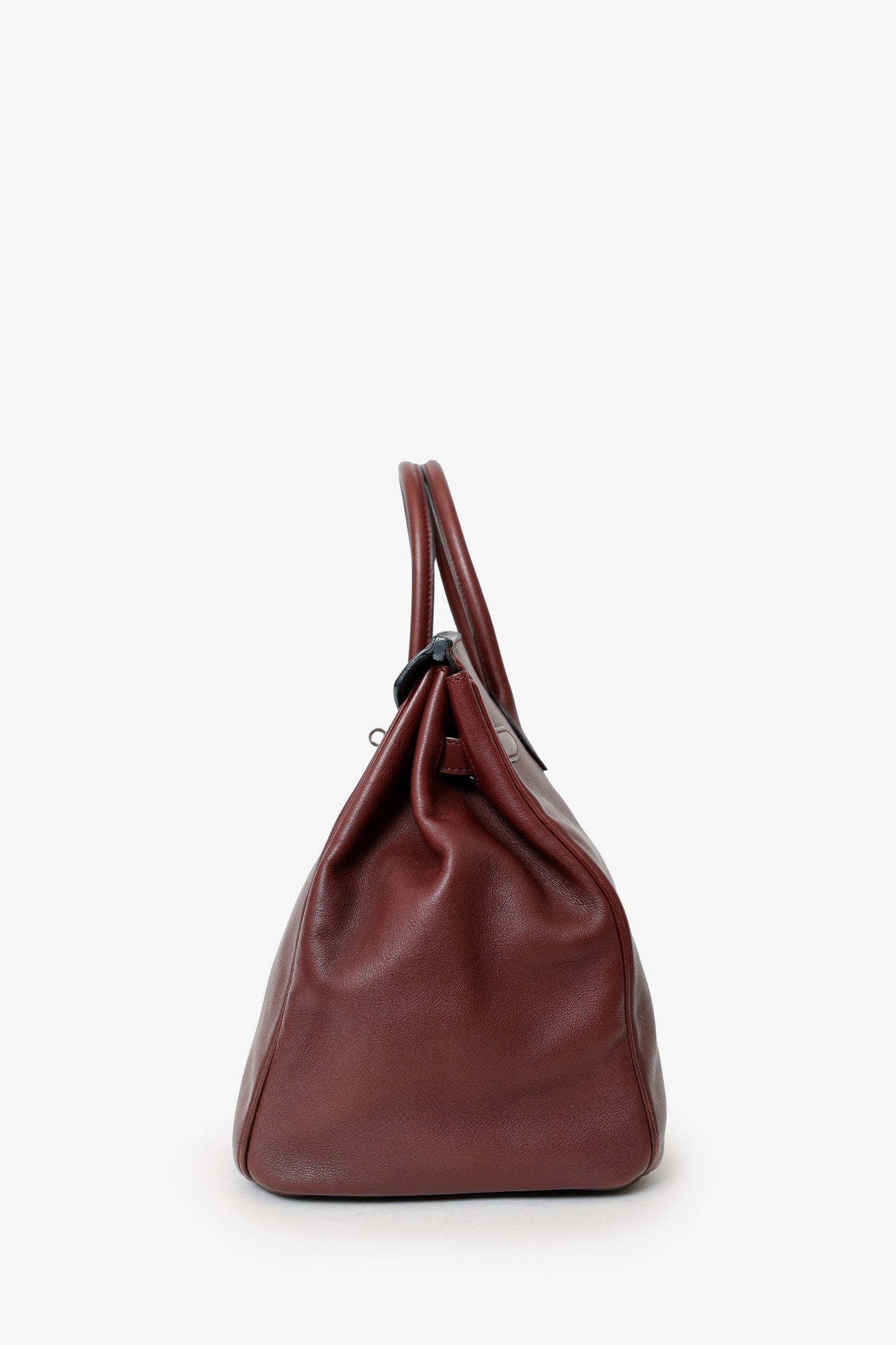 Hermès 2009 Prune Purple Swift Leather Birkin 35 PHW