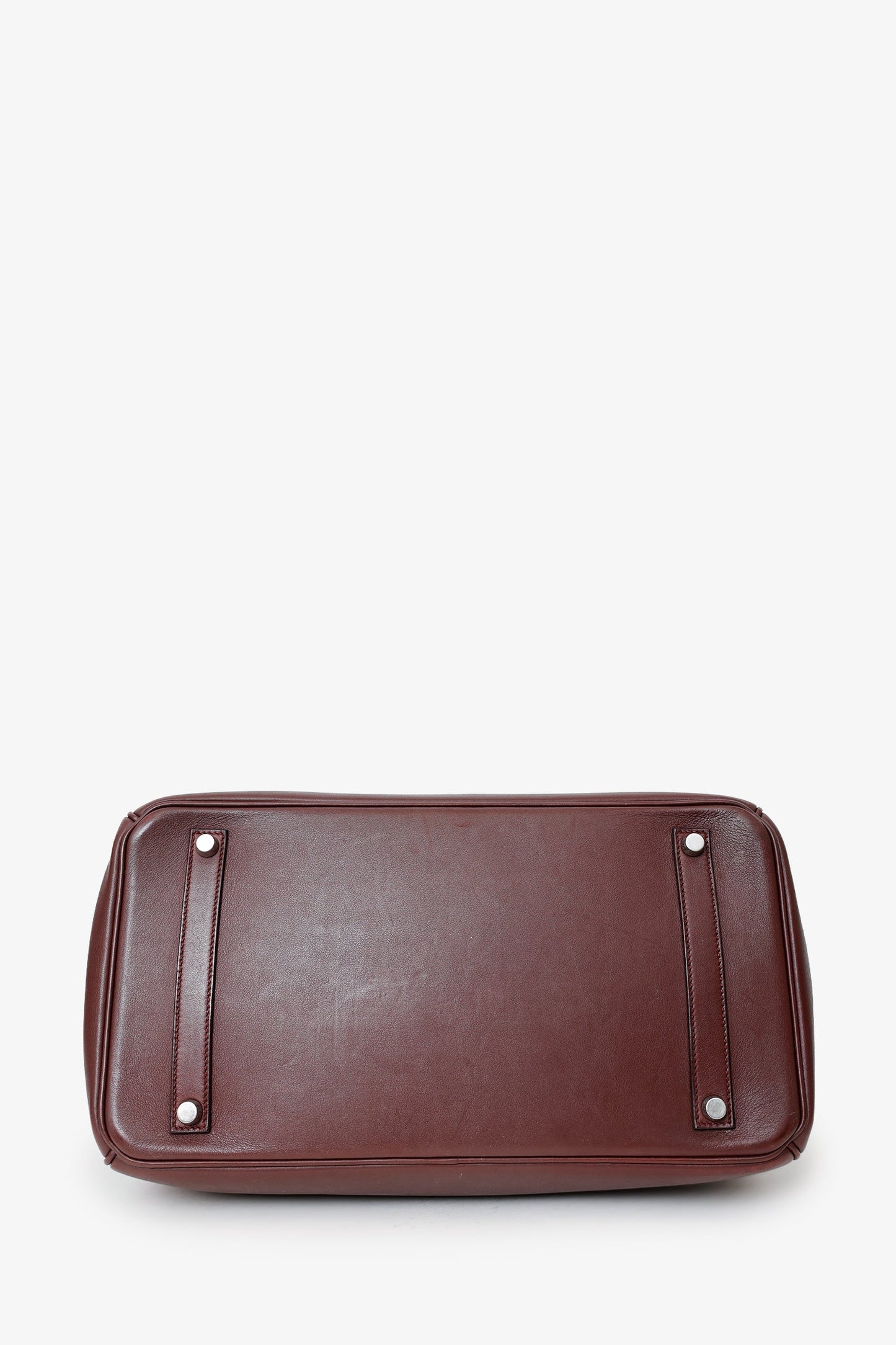 Hermès 2009 Prune Purple Swift Leather Birkin 35 PHW