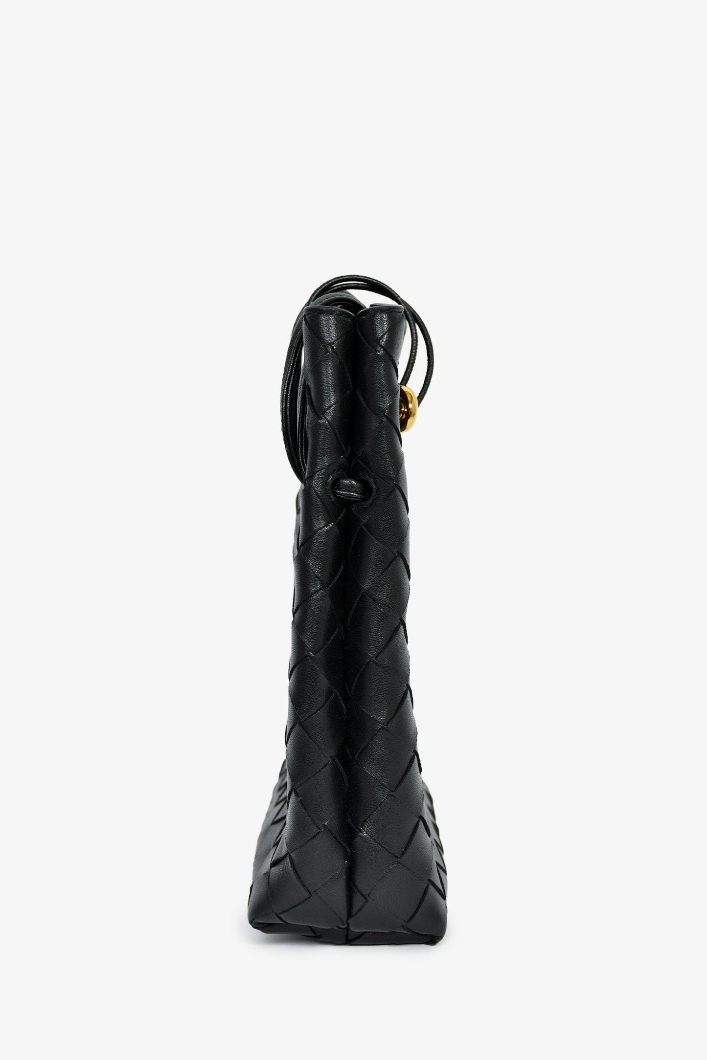 Bottega Veneta Black Leather 'Andiamo' Phone Pouch