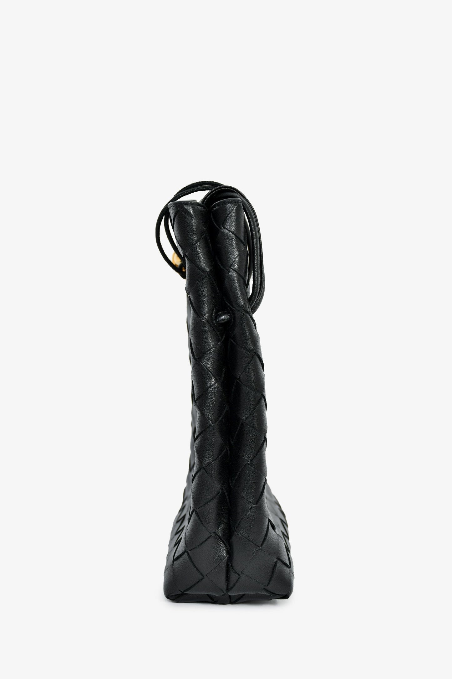 Bottega Veneta Black Leather 'Andiamo' Phone Pouch