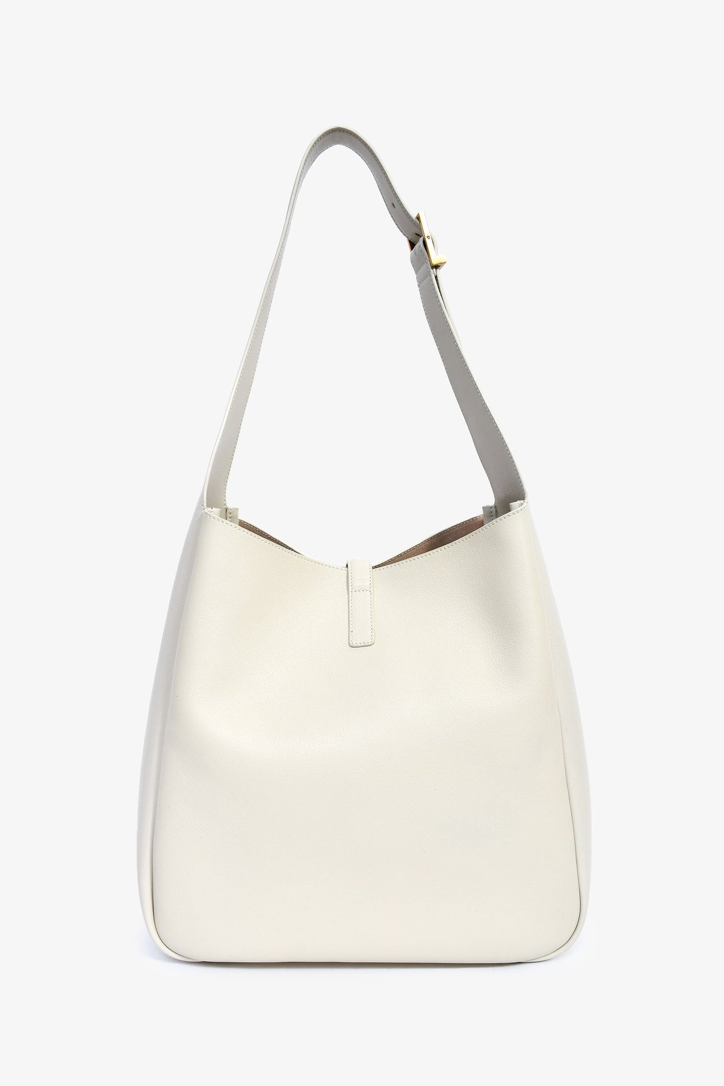 Saint Laurent 2024 White Leather 'Le 5 à 7' Shoulder Bag