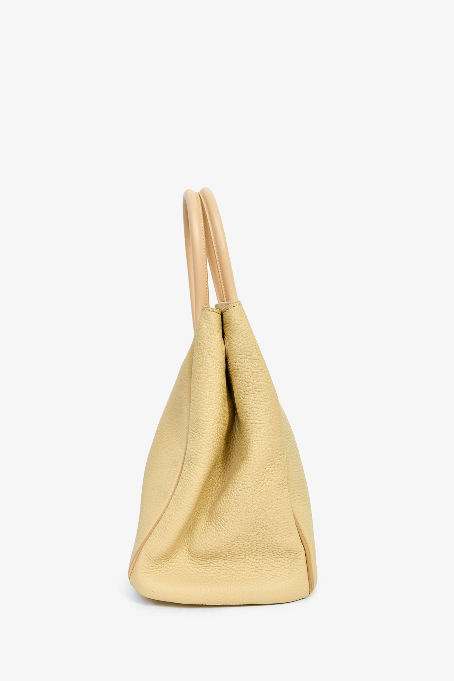 Burberry Beige Leather Medium Rocking Horse Tote Bag