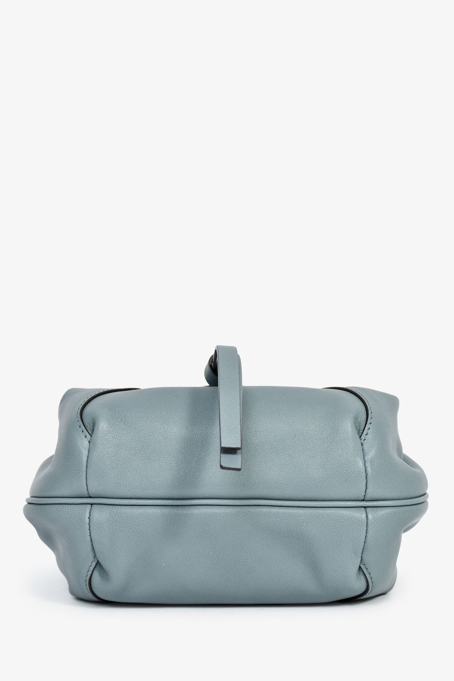 Fendi Blue Leather Mini Spy Top Handle Bag