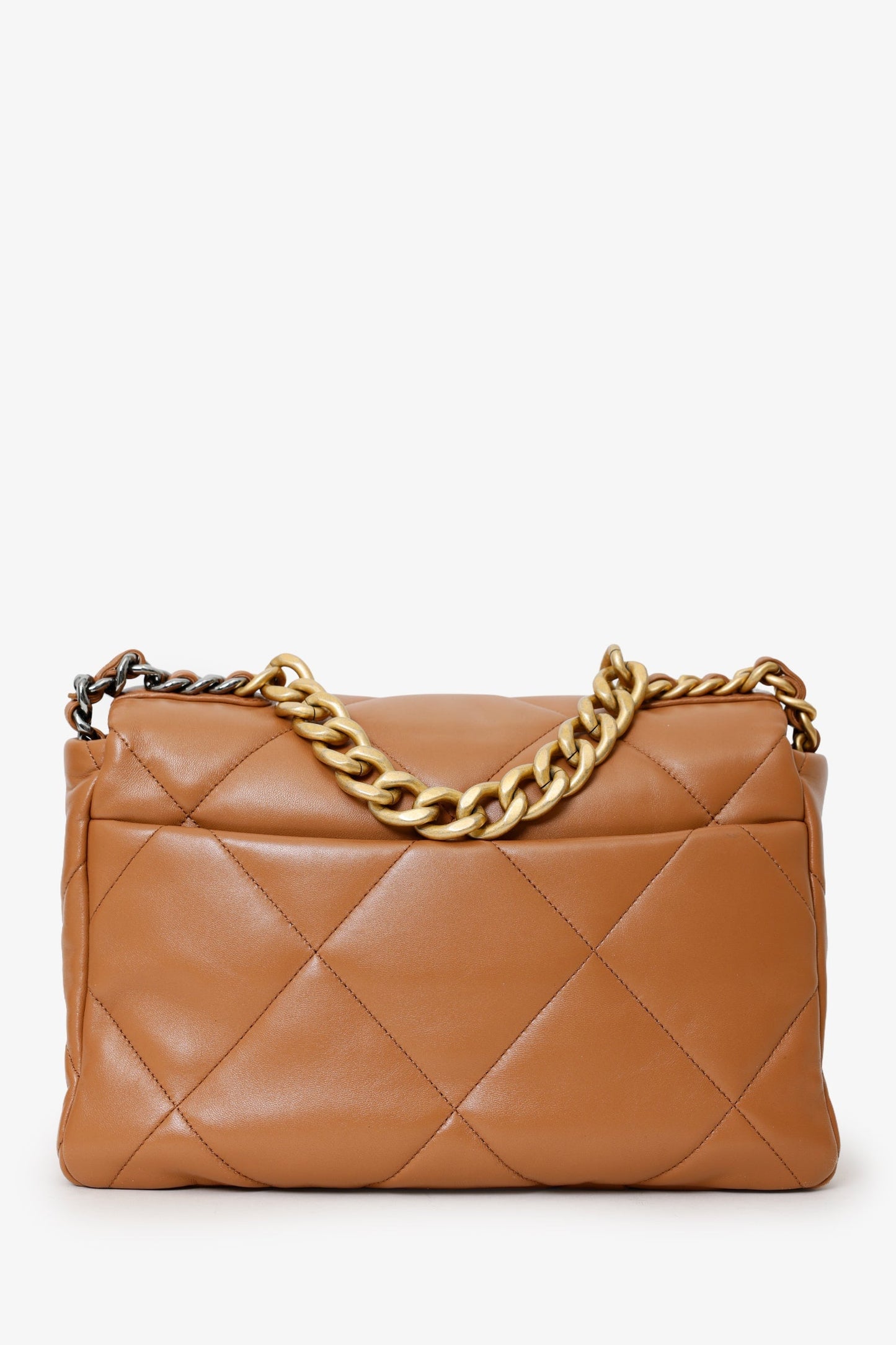 Chanel™ Brown Leather Chanel 19 Medium Flap Bag