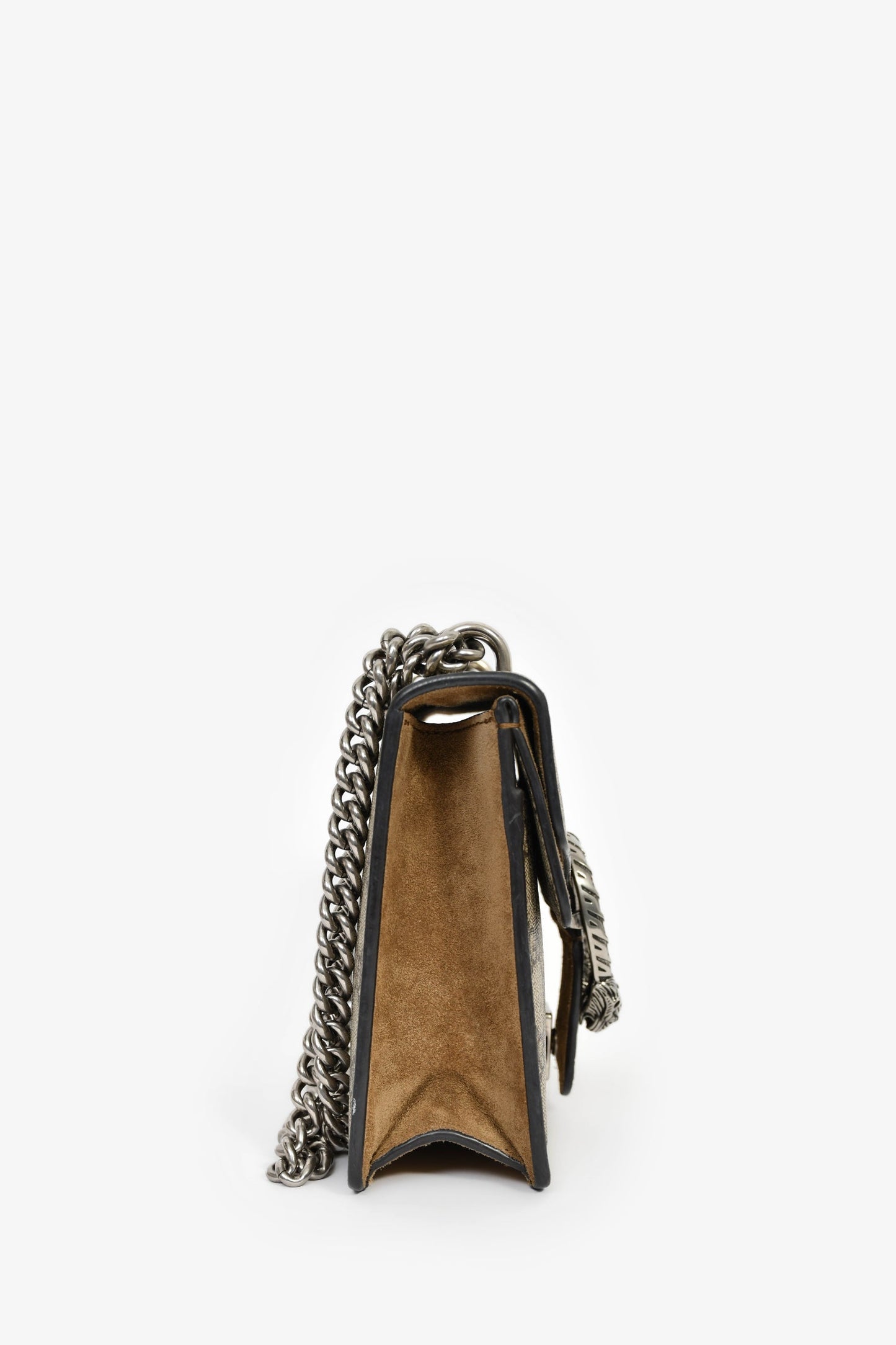 Gucci GG Supreme Monogram Canvas/Suede Mini Dionysus Shoulder Bag