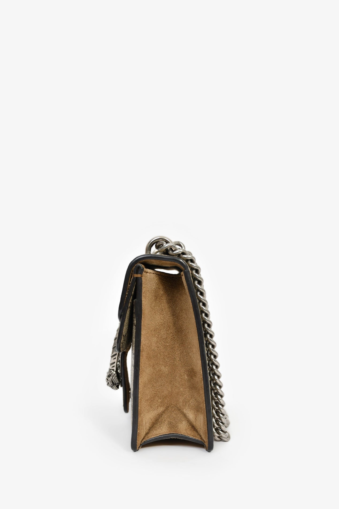 Gucci GG Supreme Monogram Canvas/Suede Mini Dionysus Shoulder Bag
