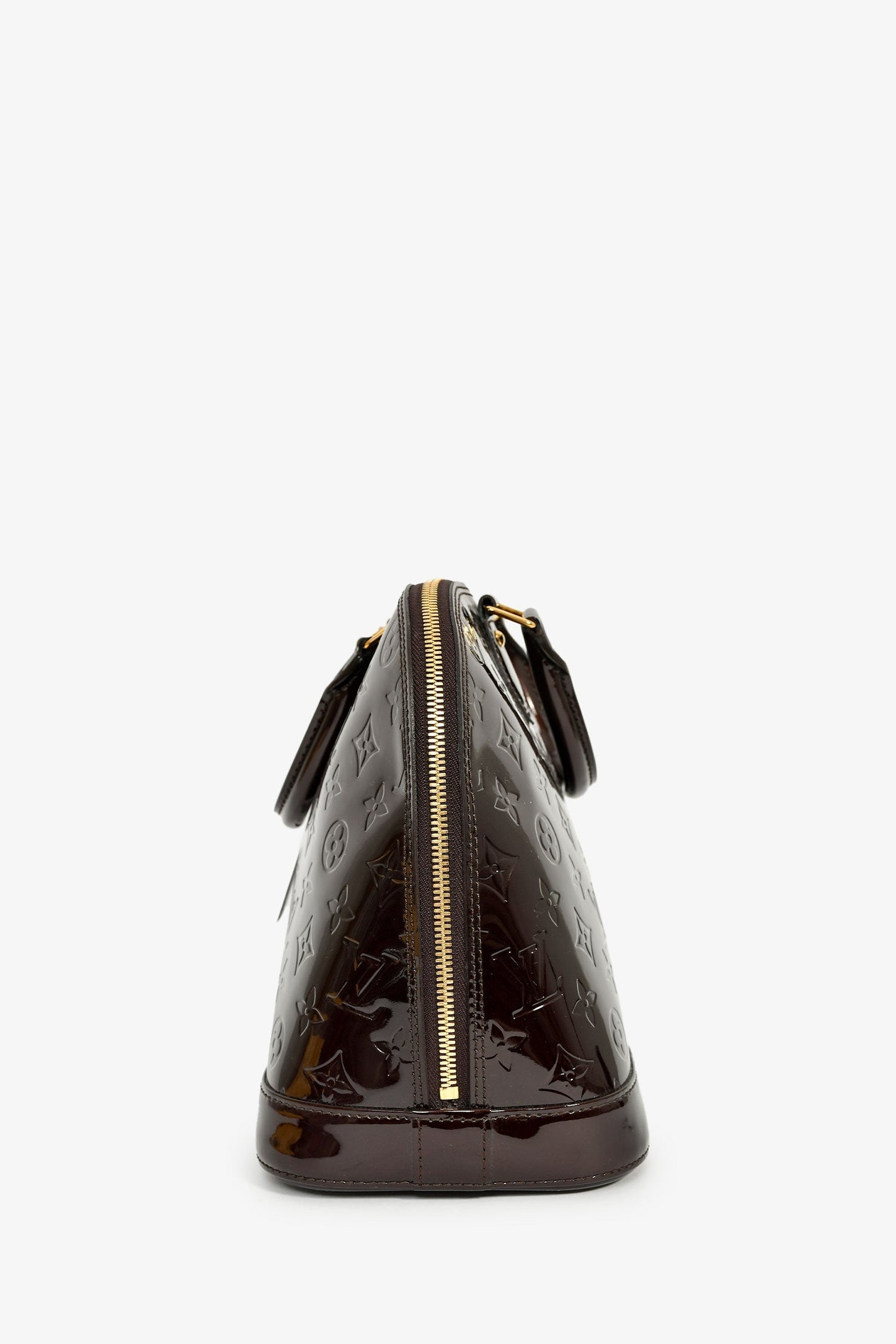 Louis Vuitton Burgundy Amarante Vernis Alma PM Top Handle